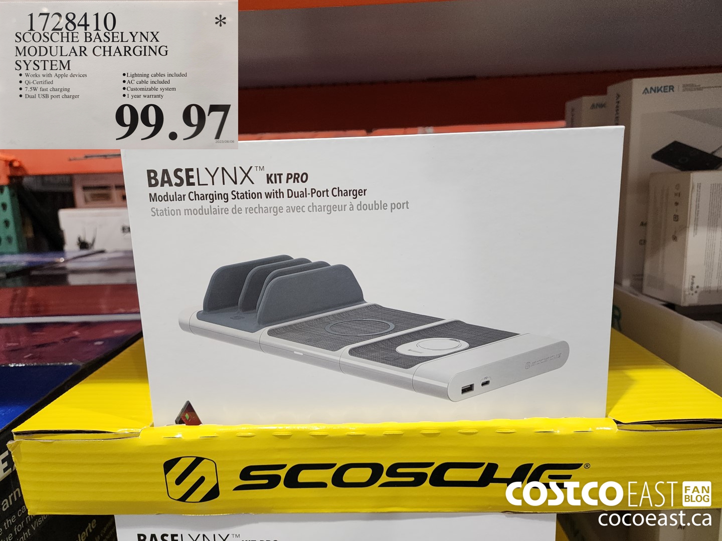 1728410 SCOSCHE BASELYNX MODULAR CHARGING SYSTEM $99.97