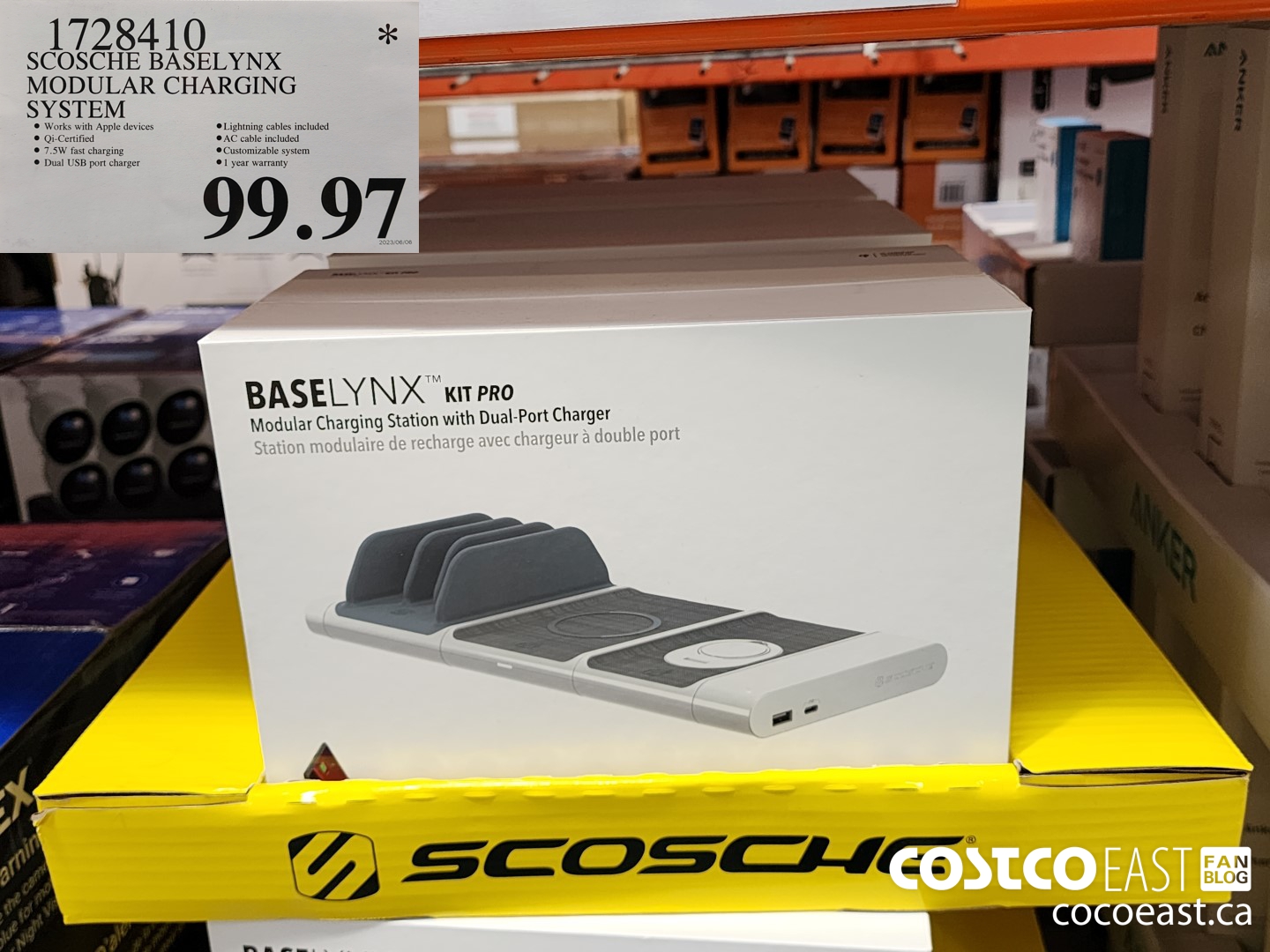 1728410 SCOSCHE BASELYNX MODULAR CHARGING SYSTEM $99.97