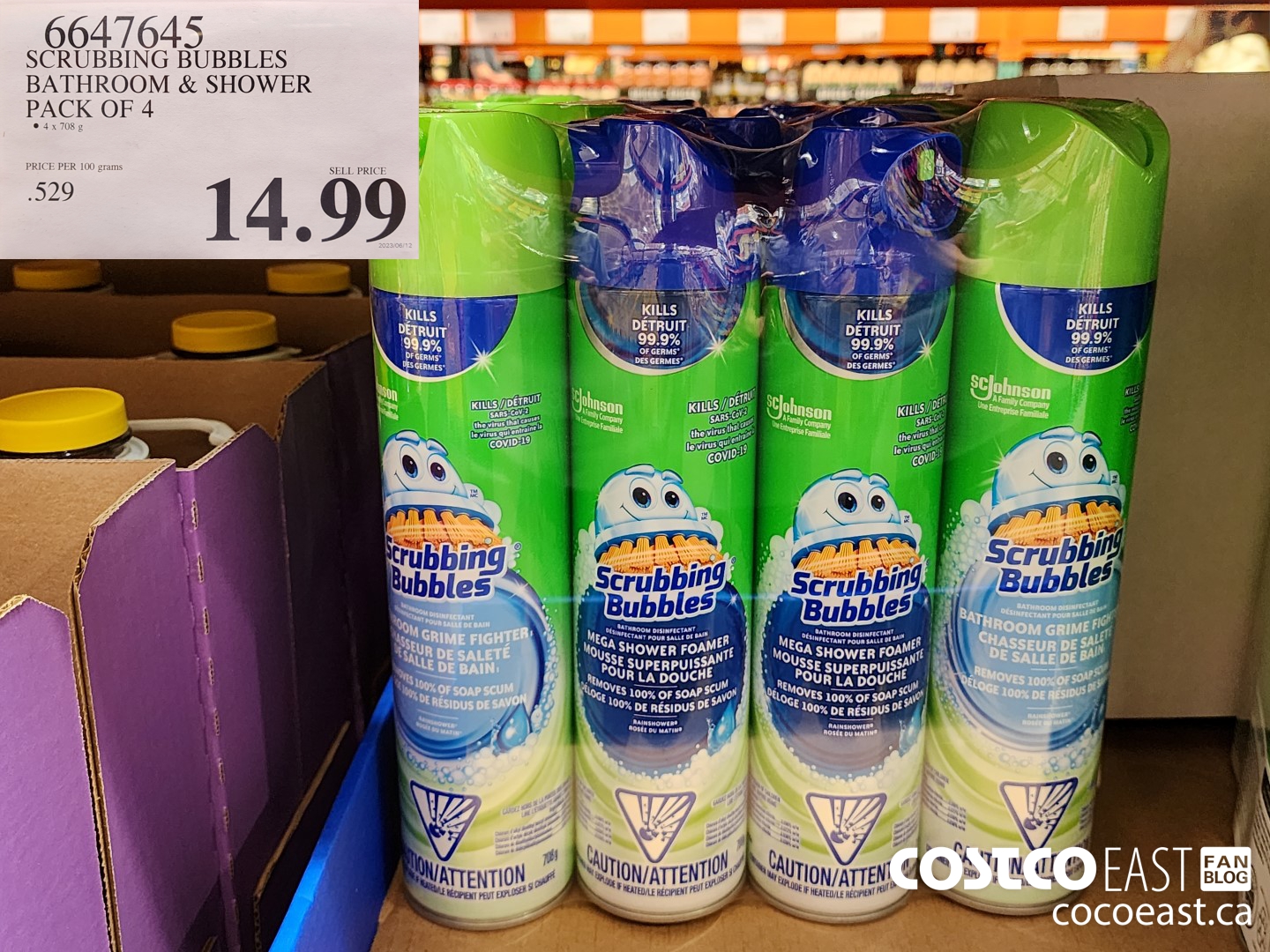 6647645 SCRUBBING BUBBLES BATHROOM & SHOWER PACK OF 4 $14.99