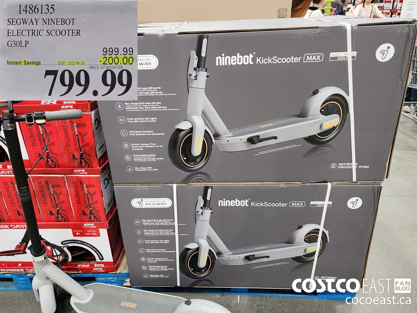 1486135 SEGWAY NINEBOT ELECTRIC SCOOTER G30LP ($200.00 INSTANT SAVINGS EXPIRES ON 2023-06-18) $799.99