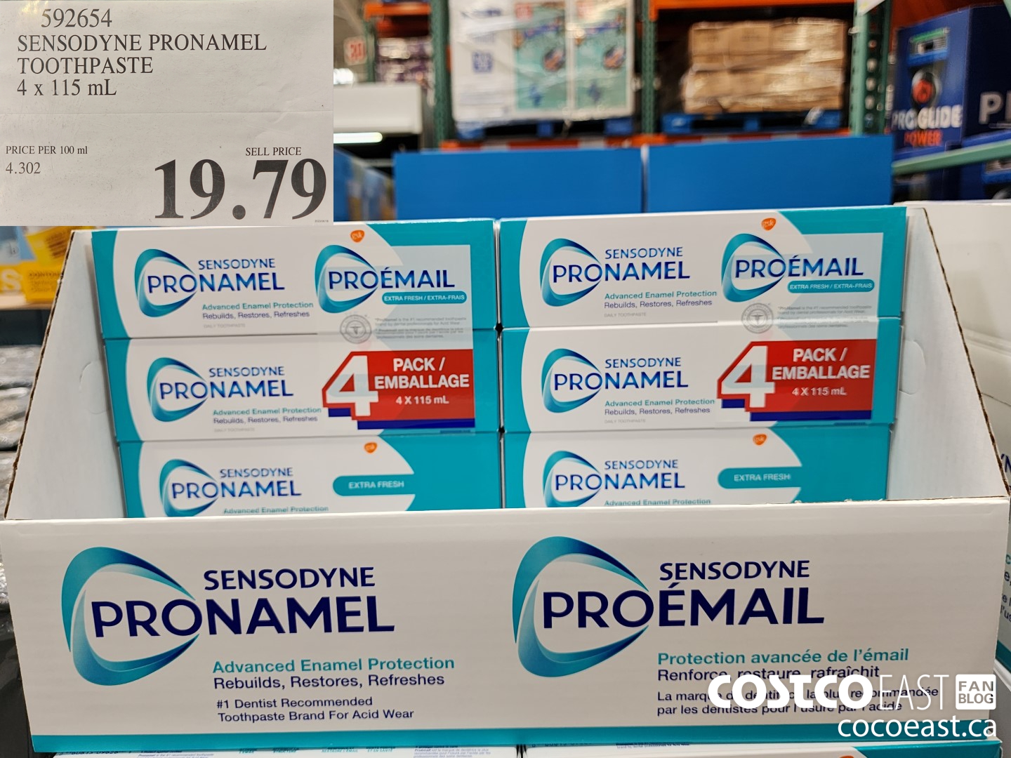 592654 SENSODYNE PRONAMEL TOOTHPASTE 4x 115 mL $19.97