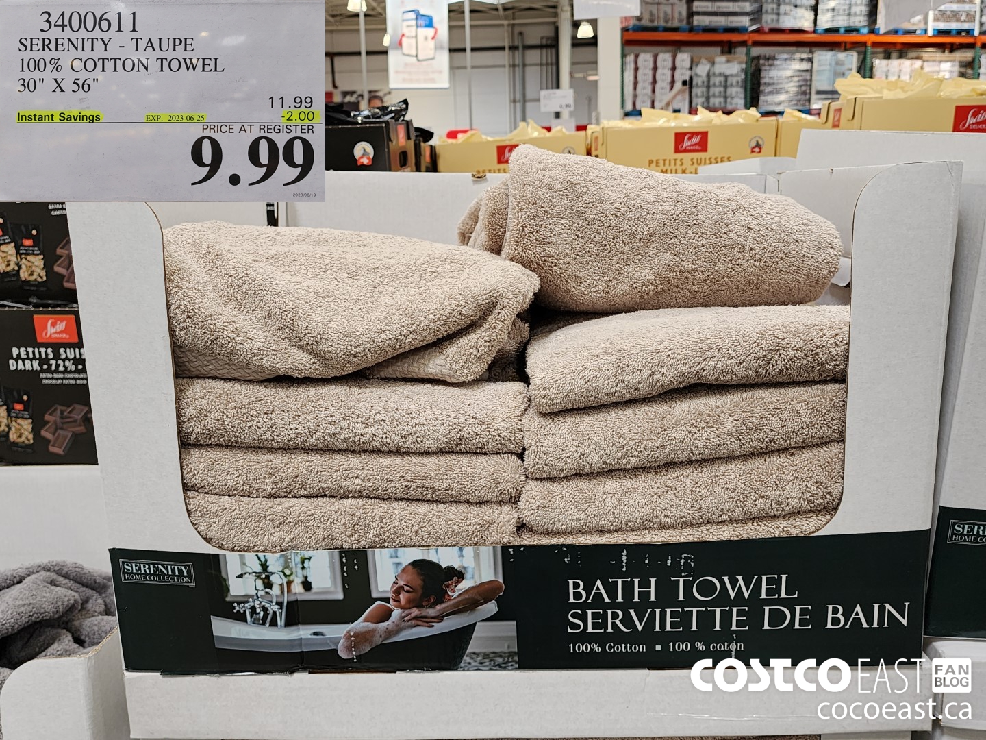 3400611 SERENITY - TAUPE 100% COTTON TOWEL 30