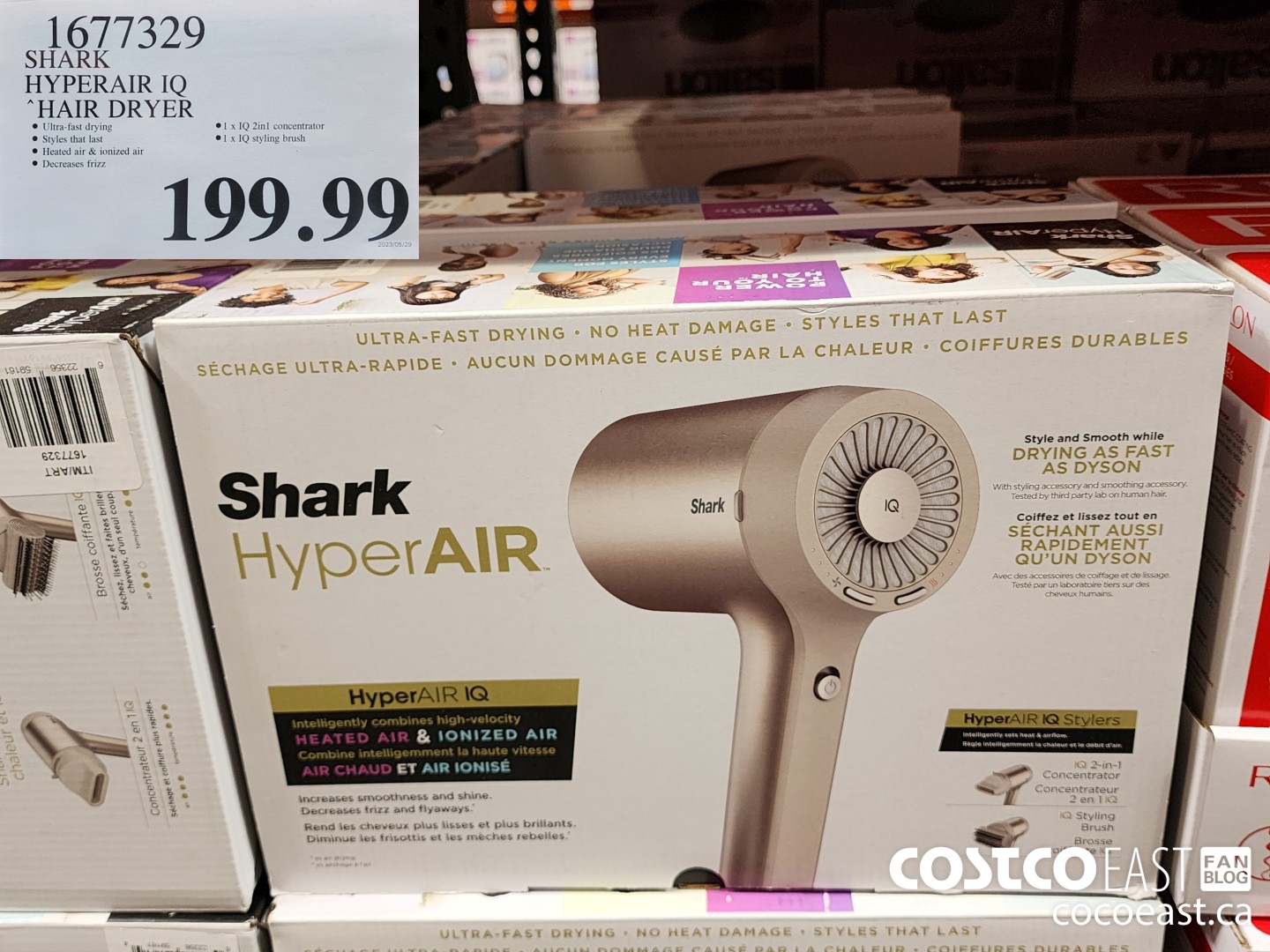 1677329 SHARK HYPERAIR IQ HAIR DRYER $199.99