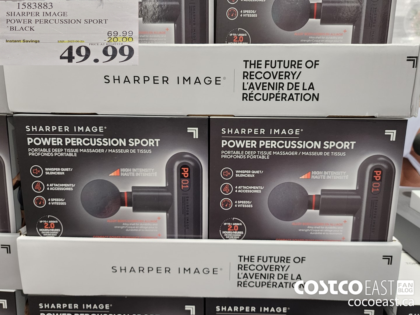 1583883 SHARPER IMAGE POWER PERCUSSION SPORT BLACK ($20.00 INSTANT SAVINGS EXPIRES ON 2023-06-25) $49.99