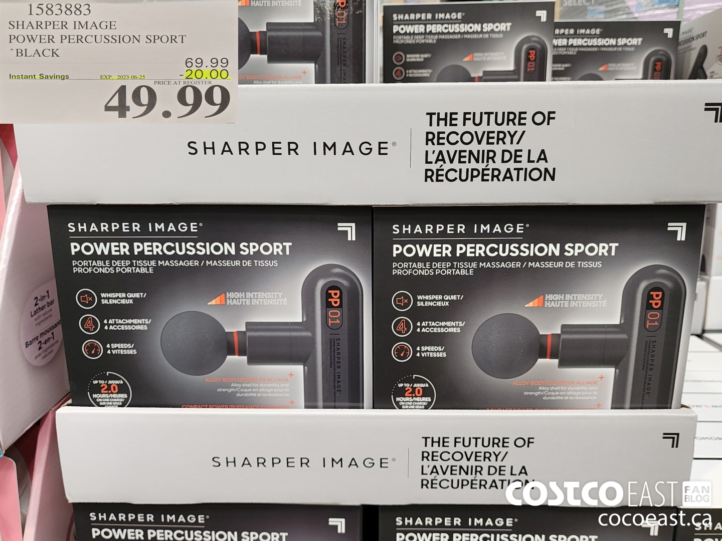 1583883 SHARPER IMAGE POWER PERCUSSION SPORT BLACK ($20.00 INSTANT SAVINGS EXPIRES ON 2023-06-25) $49.99