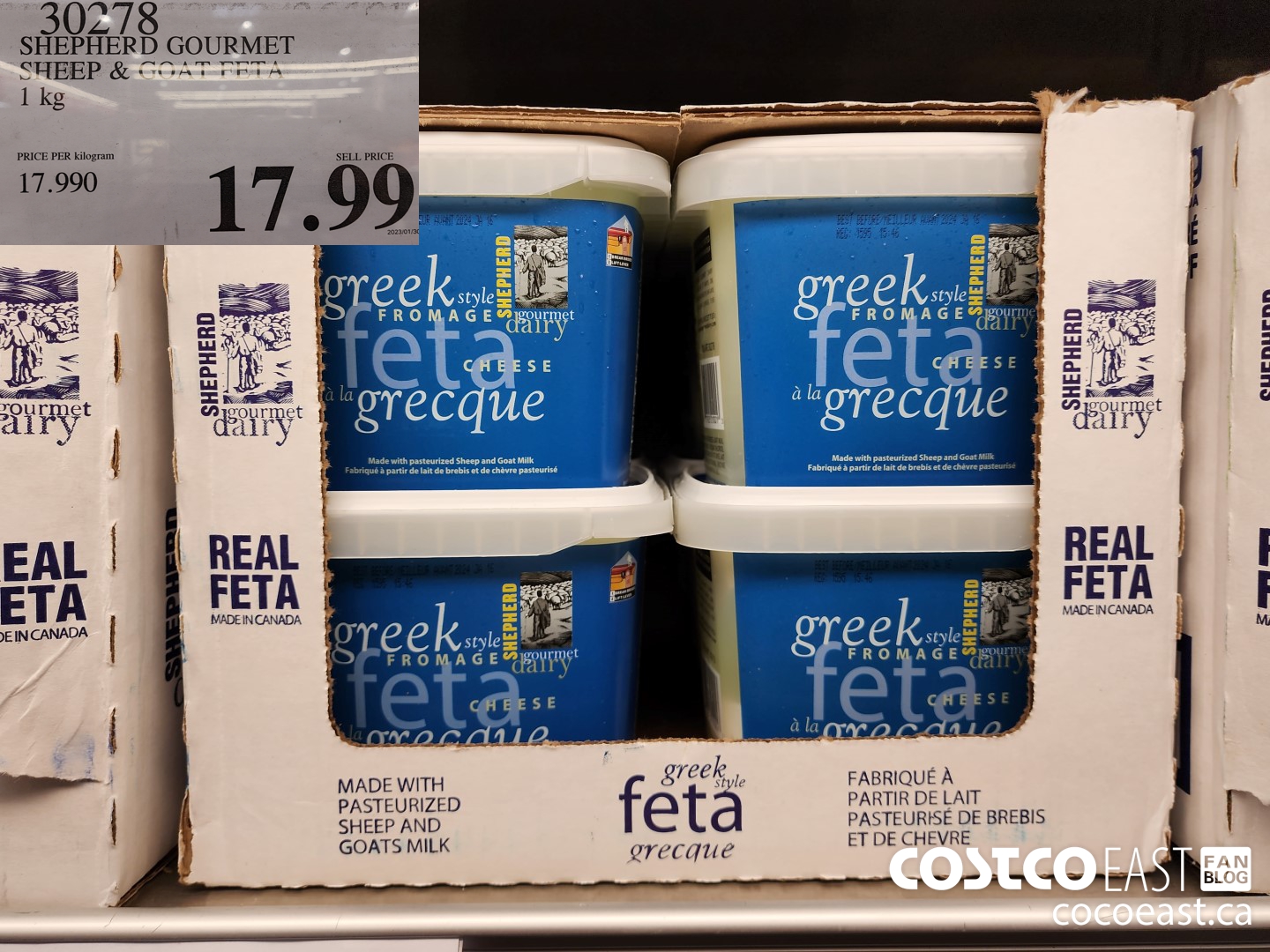 30278 SHEPHERD GOURMET SHEEP & GOAT FETA 1 kg $17.99