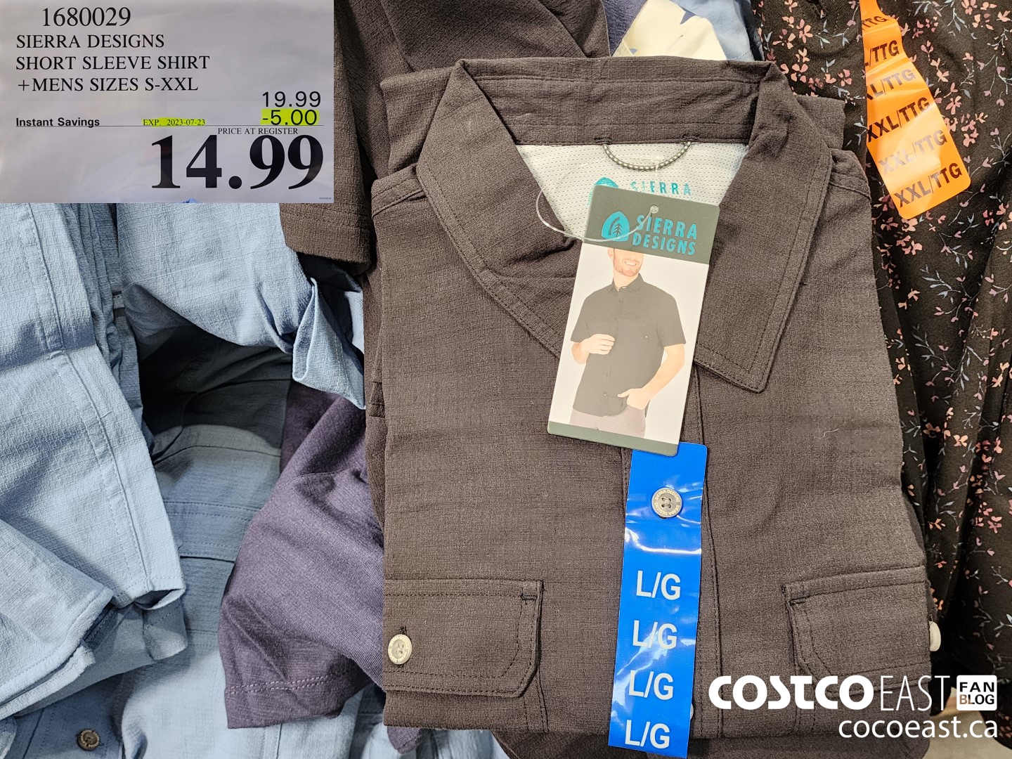 1680029 SIERRA DESIGNS SHORT SLEEVE SHIRT +MENS SIZES S-XXL ($5.00 INSTANT SAVINGS EXPIRES ON 2023-07-23) $14.99