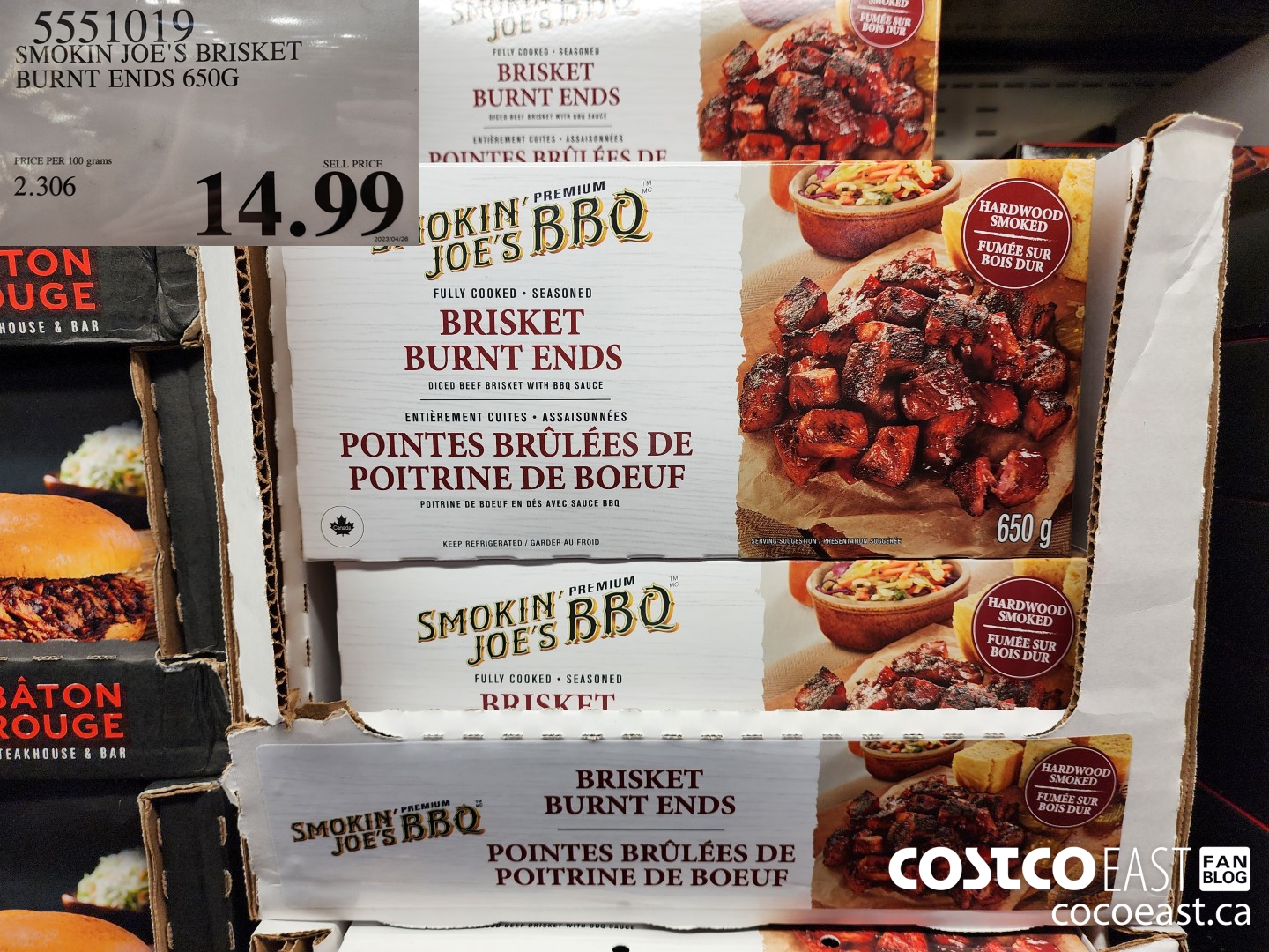5551019 SMOKIN JOE'S BRISKET BURNT ENDS 650G $14.99