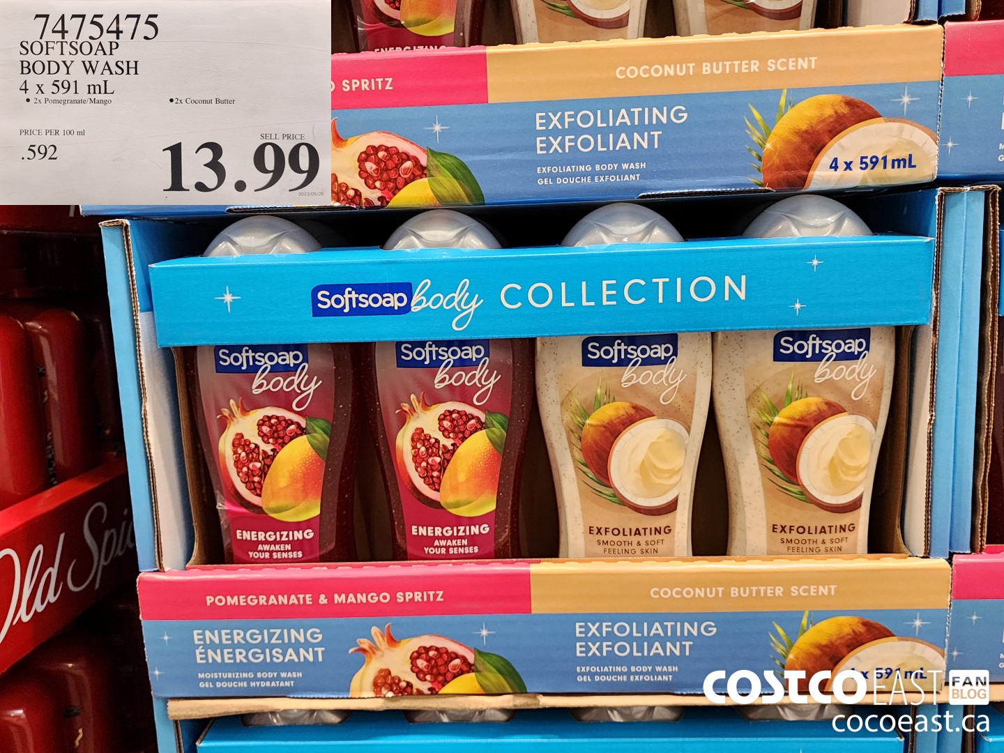 7475475 SOFTSOAP BODY WASH 4 x 591 mL $13.99