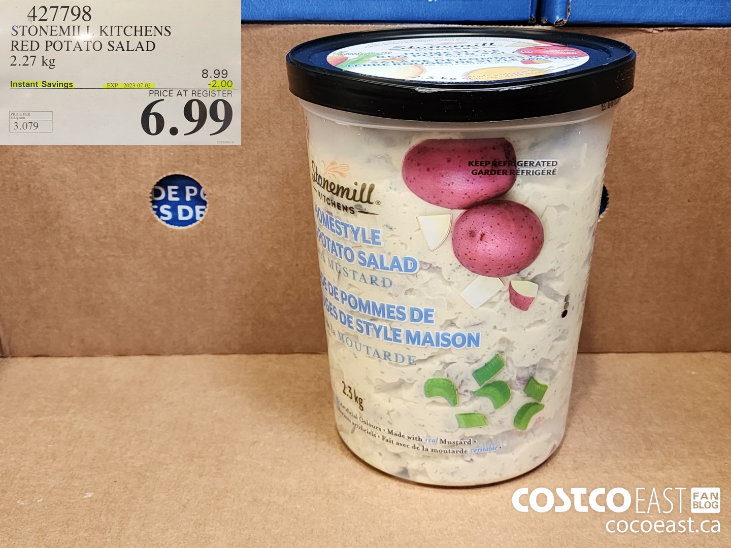 427798 STONEMILL KITCHENS RED POTATO SALAD 2.27 KG ($2.00 INSTANT SAVINGS EXPIRES ON 2023-07-02) $6.99