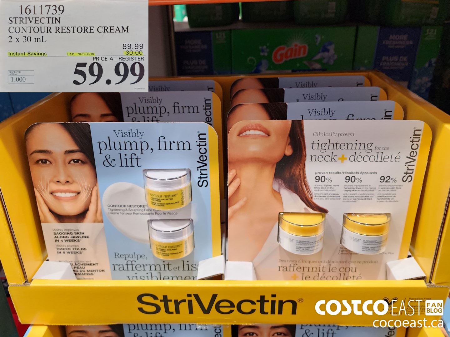 1611739 STRIVECTIN CONTOUR RESTORE CREAM 2 x 30 mL ($30.00 INSTANT SAVINGS EXPIRES ON 2023-06-18) $59.99