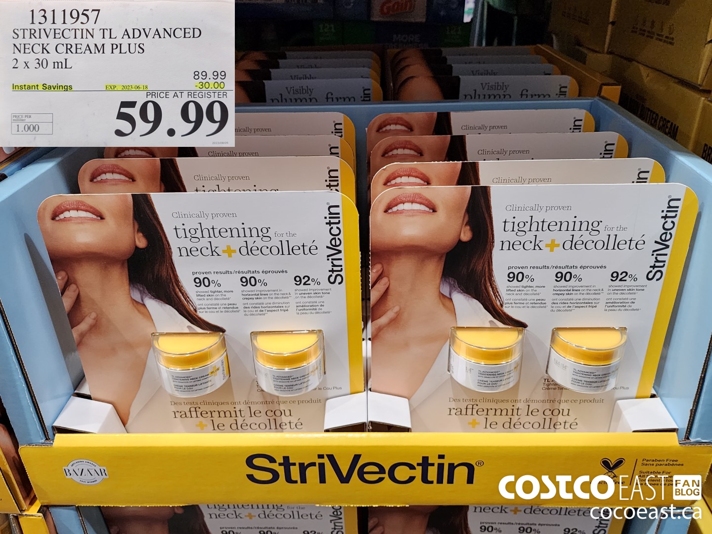 1311957 STRIVECTIN TL ADVANCED NECK CREAM PLUS 2 X 30ML ($30.00 INSTANT SAVINGS EXPIRES ON 2023-06-18) $59.99