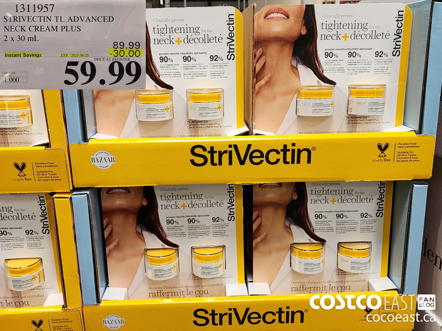 1311957 STRIVECTIN TL ADVANCED NECK CREAM PLUS 2 X 30ML ($30.00 INSTANT SAVINGS EXPIRES ON 2023-06-25) $59.99