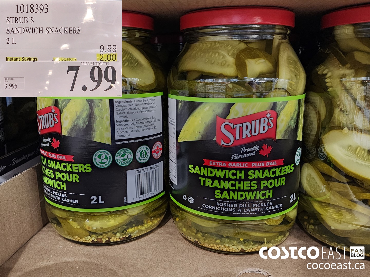 1018393 STRUB'S SANDWICH SNACKERS 2 L ($2.00 INSTANT SAVINGS EXPIRES ON 2023-06-18) $7.99