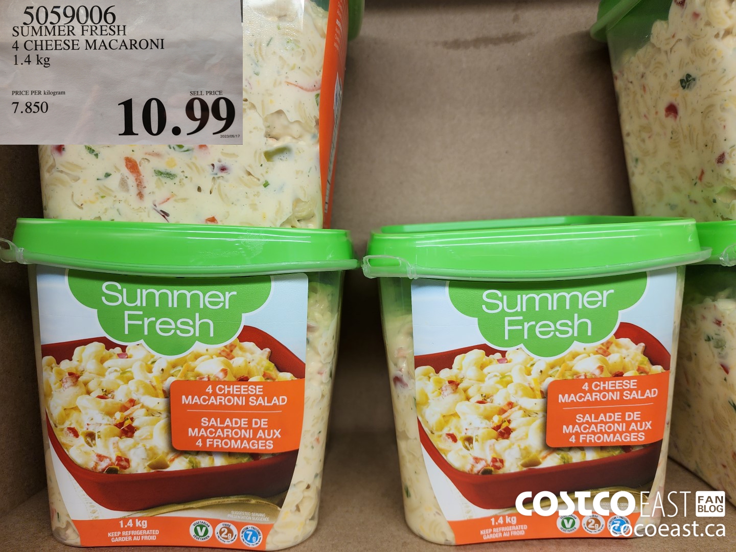 5059006 SUMMER FRESH 4 CHEESE MACARONI 1.4 KG $10.99
