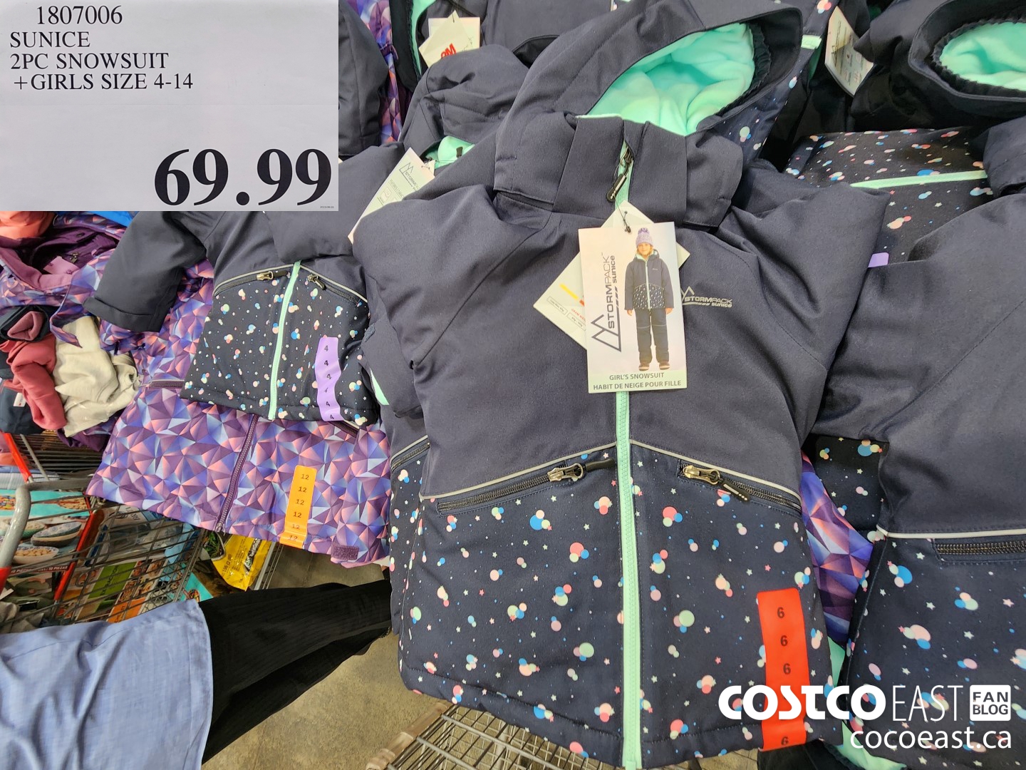 1807006 SUNICE 2PC SNOWSUIT +GIRLS SIZE 4-14 $69.99