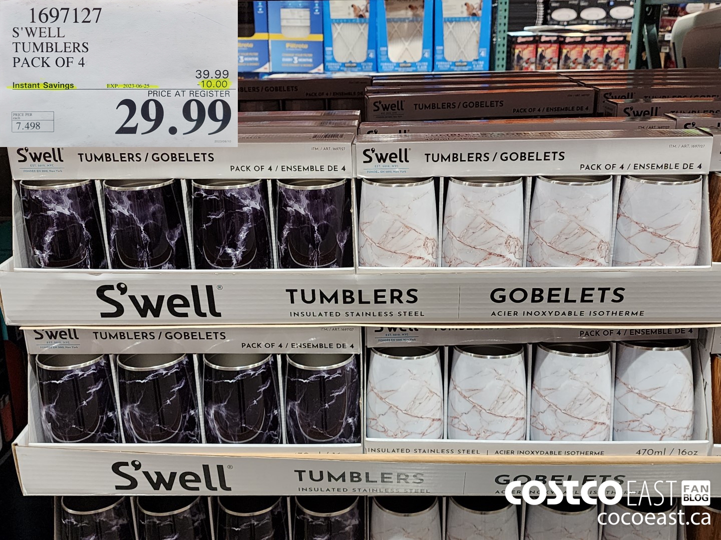 1697127 S'WELE WINE TUMBLERS PACK OF 4 ($10.00 INSTANT SAVINGS EXPIRES ON 2023-06-25) $29.99