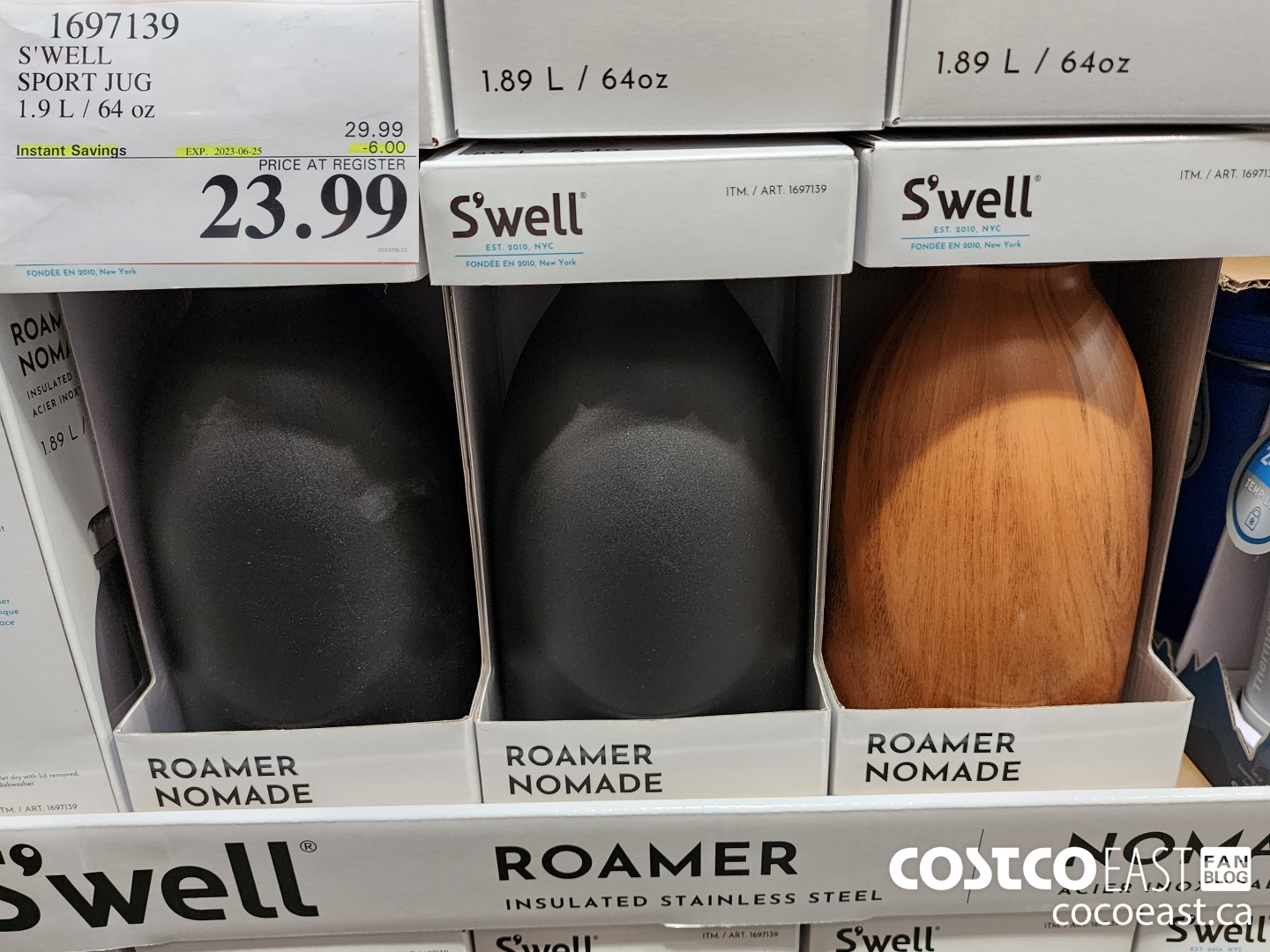 1697139 S'WELL SPORT JUG 1.9 L/ 64 oz ($6.00 INSTANT SAVINGS EXPIRES ON 2023-06-25) $23.99