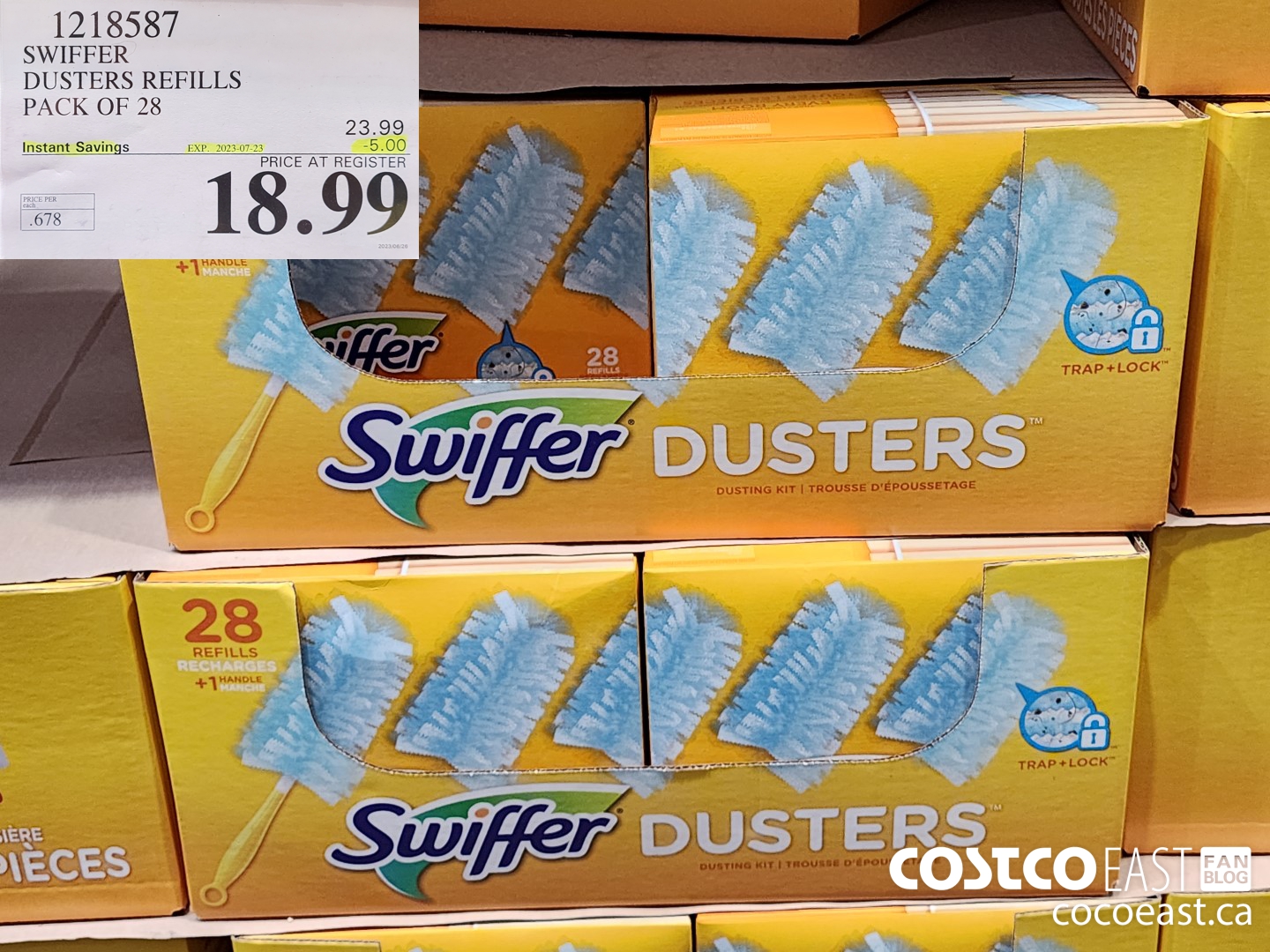 1218587 SWIFFER DUSTERS REFILLS PACK OF 28 ($5.00 INSTANT SAVINGS EXPIRES ON 2023-07-23) $18.99
