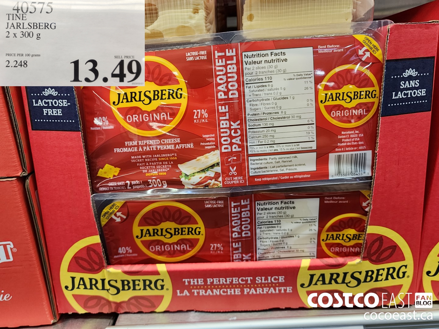 40575 TINE JARLSBERG 2 X 300 G $13.49