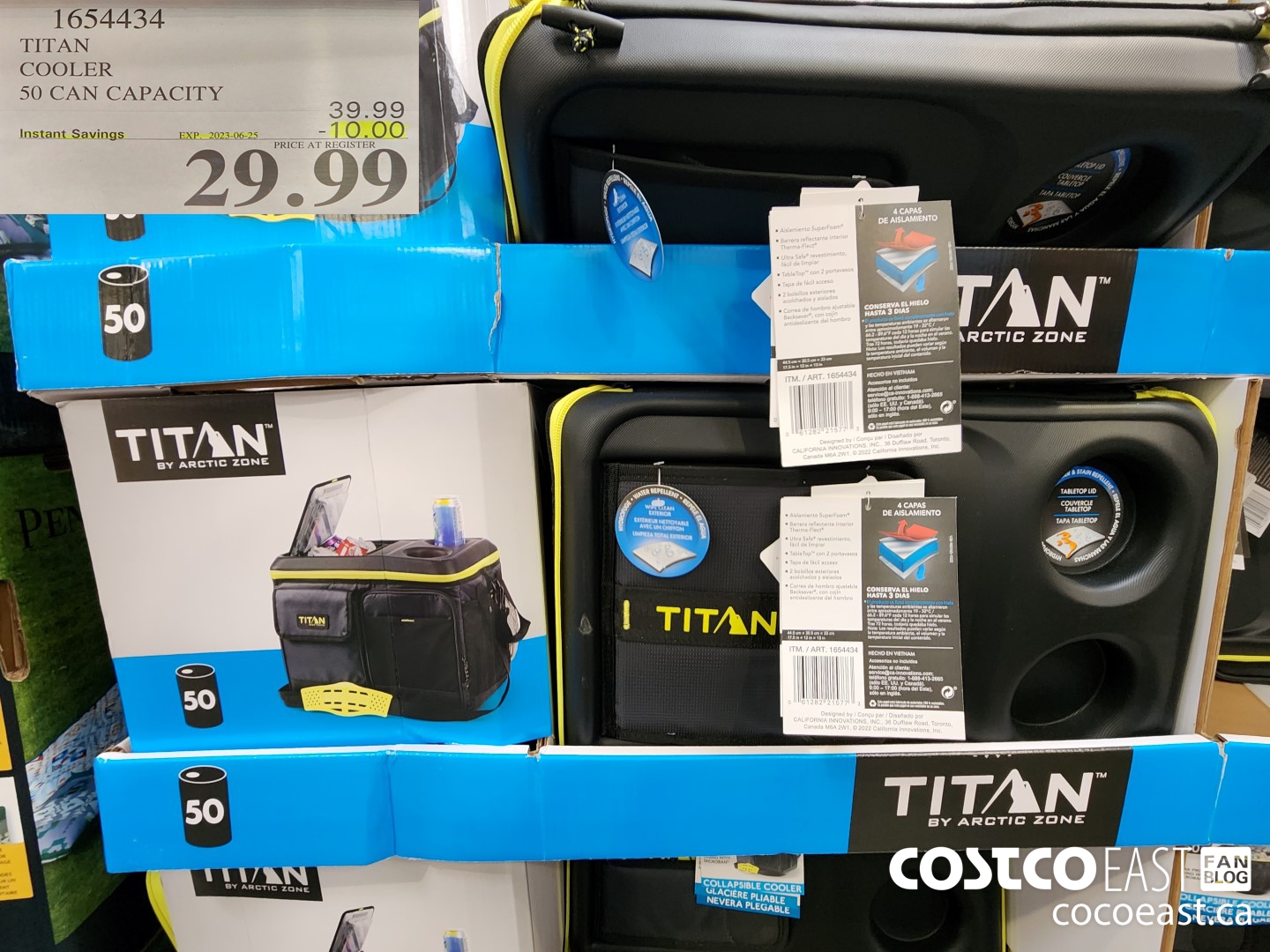 1654434 TITAN COOLER 50 CAN CAPACITY ($10.00 INSTANT SAVINGS EXPIRES ON 2023-06-25) $29.99
