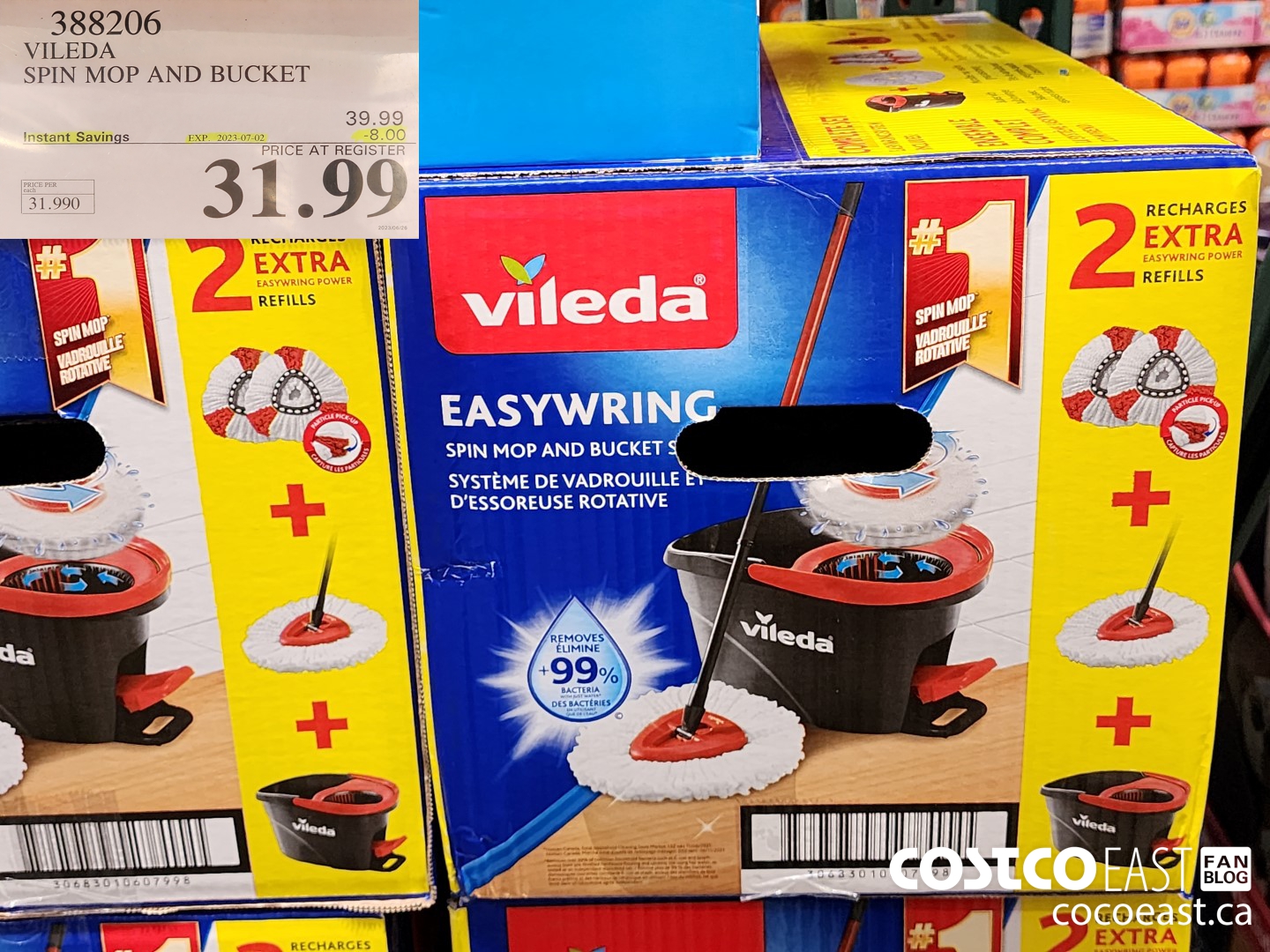 388206 VILEDA SPIN MOP AND BUCKET ($8.00 INSTANT SAVINGS EXPIRES ON 2023-07-02) $31.99