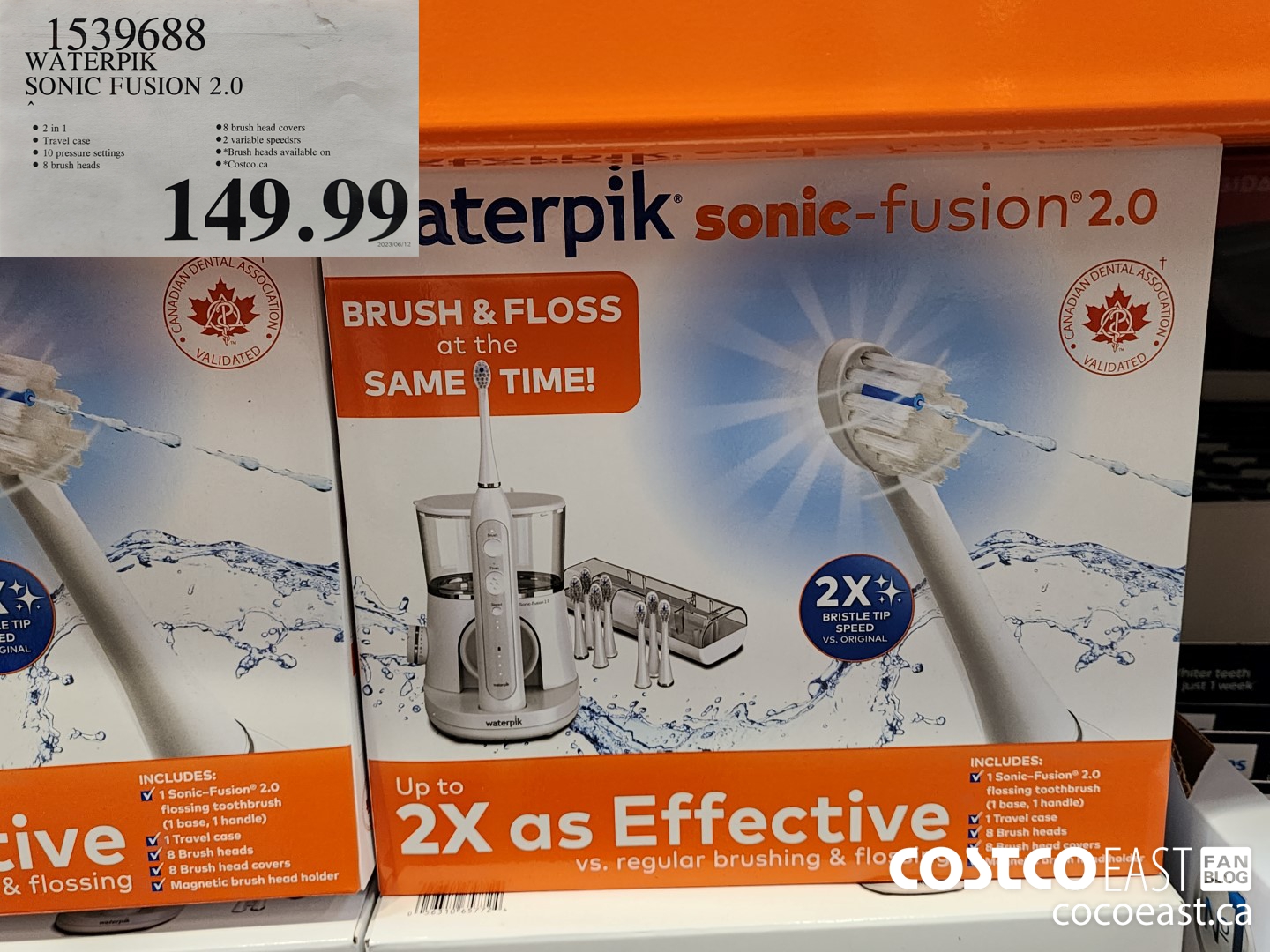 1539688 WATERPIK SONIC FUSION 2.0 $149.99