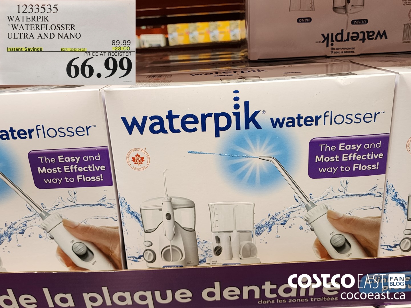 1233535 WATERPIK WATERFLOSSER ULTRA AND NANO ($23.00 INSTANT SAVINGS EXPIRES ON 2023-06-25) $66.99