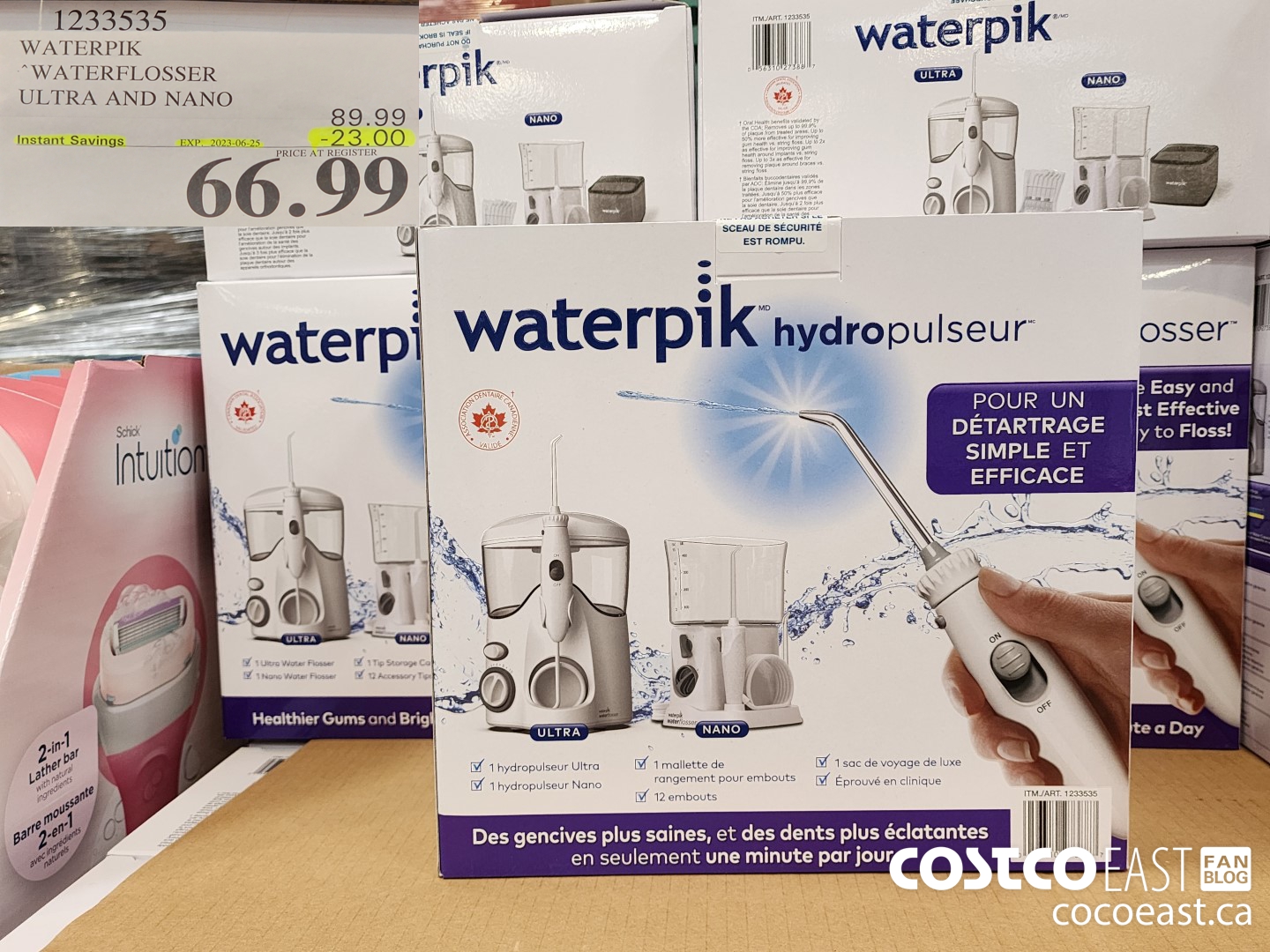 1233535 WATERPIK WATERFLOSSER ULTRA AND NANO ($23.00 INSTANT SAVINGS EXPIRES ON 2023-06-25) $66.99