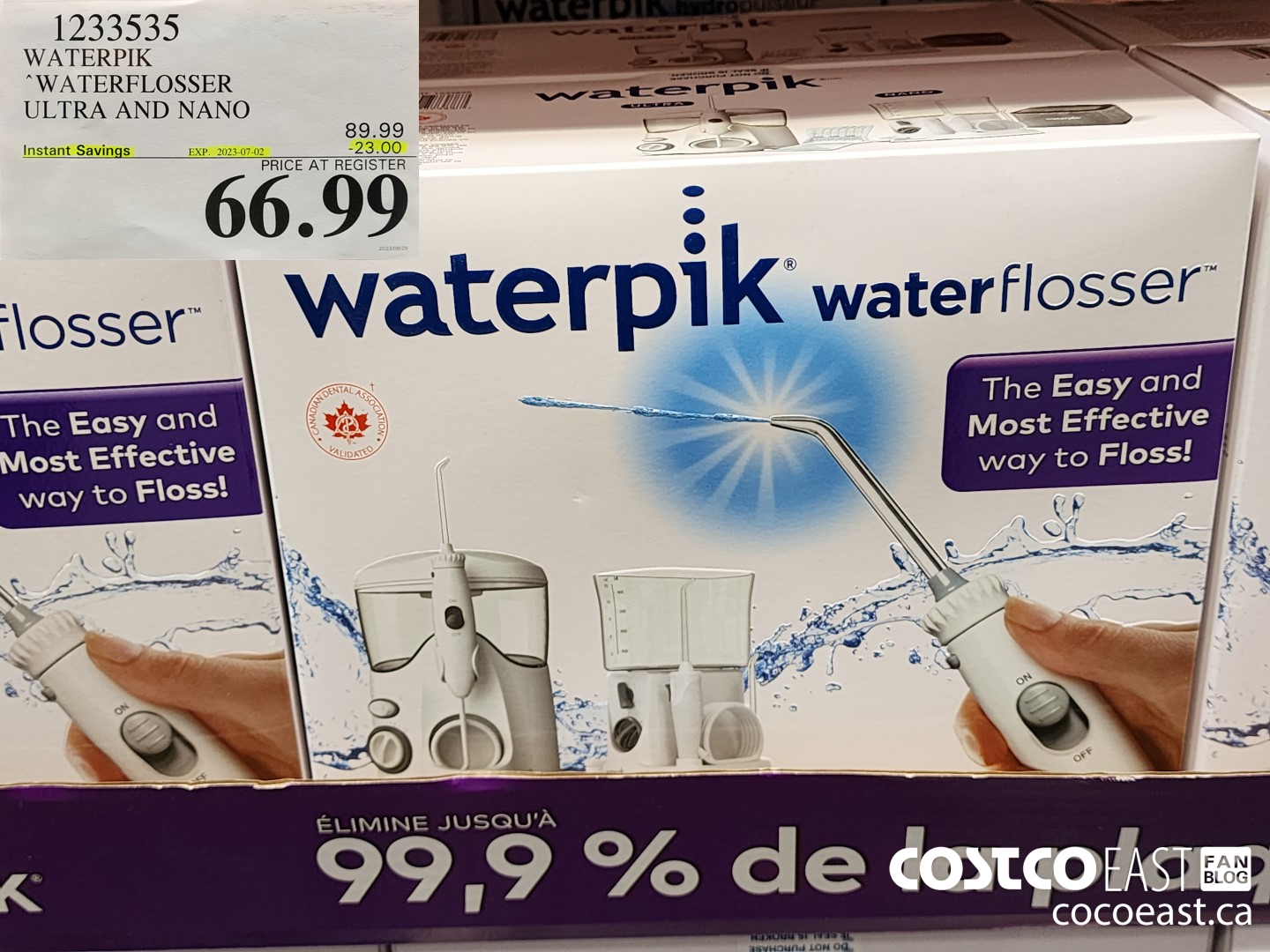 1233535 WATERPIK WATERFLOSSER ULTRA AND NANO ($23.00 INSTANT SAVINGS EXPIRES ON 2023-07-02) $66.99