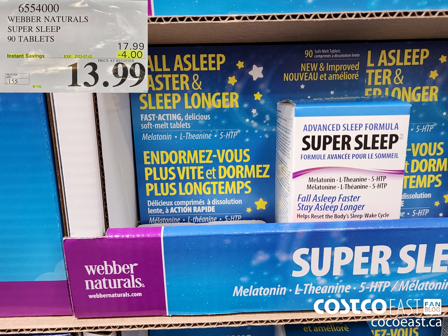 6554000 WEBBER NATURALS SUPER SLEEP 90 TABLETS ($4.00 INSTANT SAVINGS EXPIRES ON 2023-07-02) $13.99