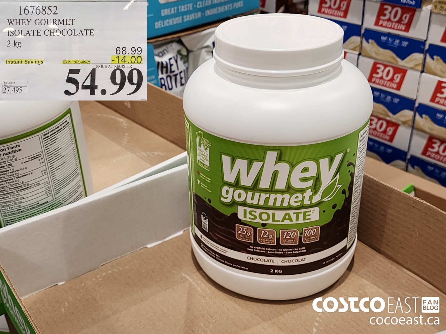 1676852 WHEY GOURMET ISOLATE CHOCOLATE 2 kg ($14.00 INSTANT SAVINGS EXPIRES ON 2023-06-25) $54.99