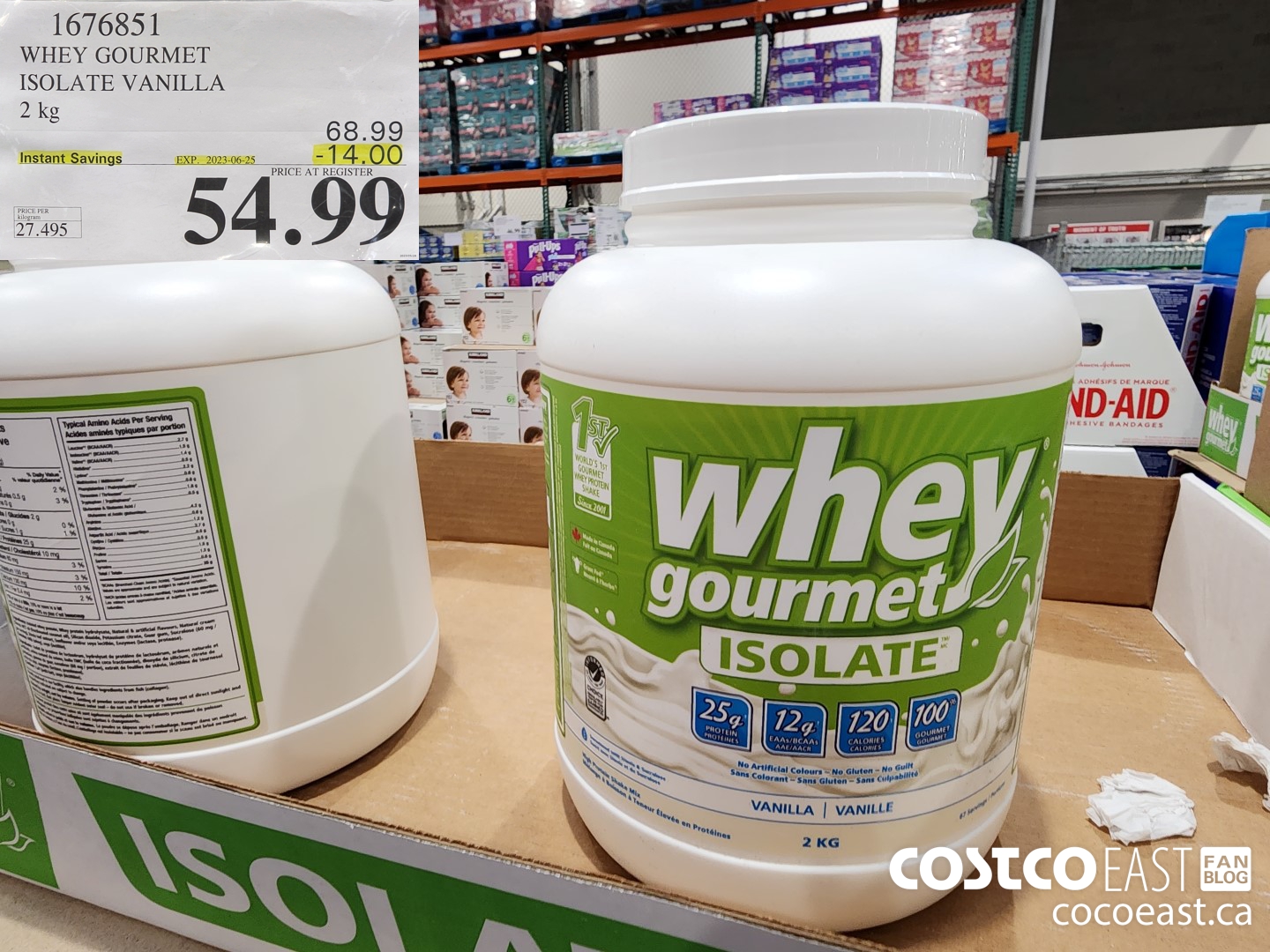 1676851 WHEY GOURMET ISOLATE VANILLA 2 kg ($14.00 INSTANT SAVINGS EXPIRES ON 2023-06-25) $54.99