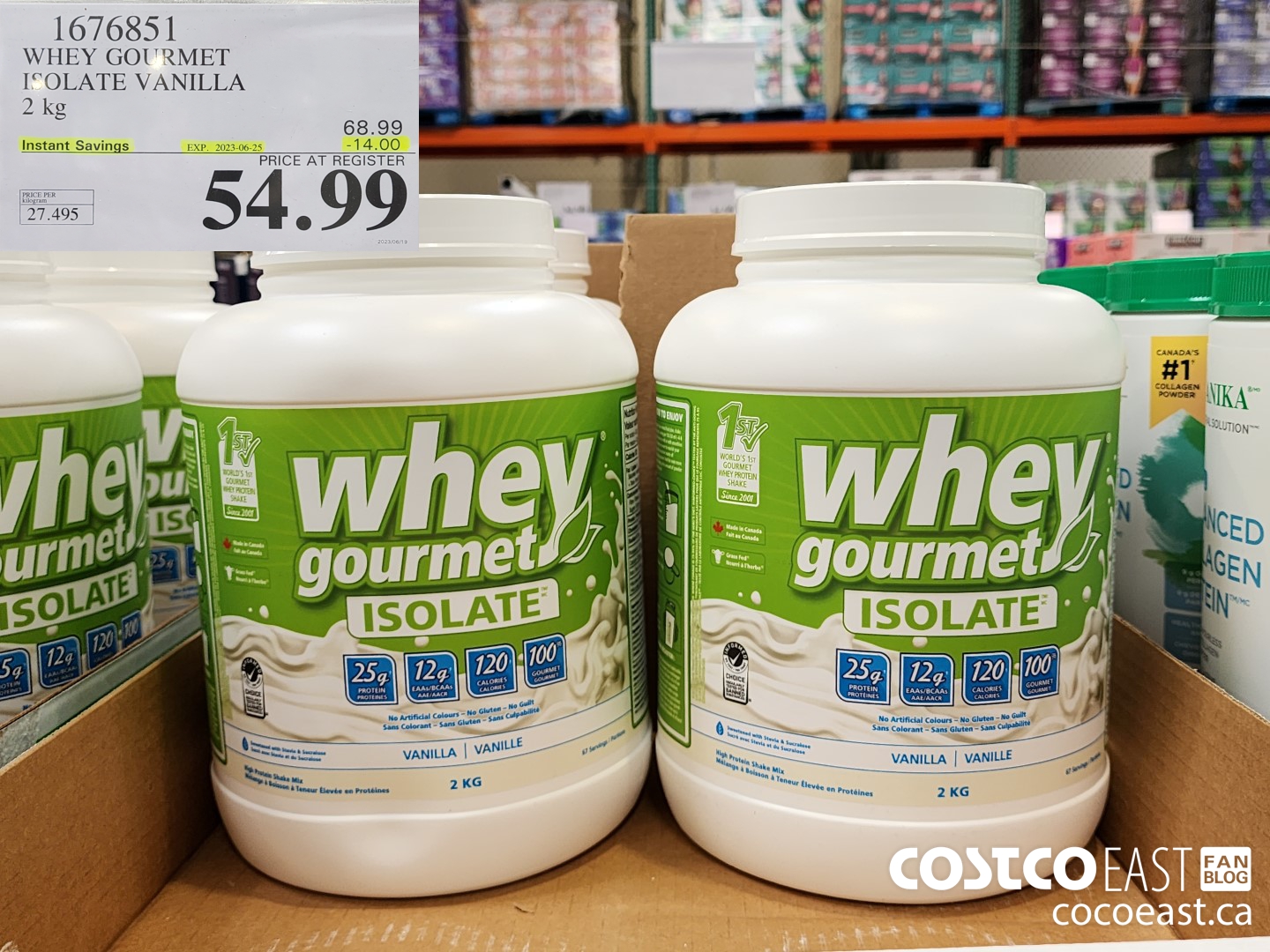 1676851 WHEY GOURMET ISOLATE VANILLA 2 kg ($14.00 INSTANT SAVINGS EXPIRES ON 2023-06-25) $54.99