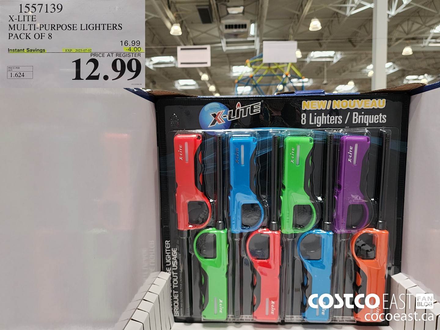 1557139 X-LITE MULTI-PURPOSE LIGHTERS PACK OF 8 ($4.00 INSTANT SAVINGS EXPIRES ON 2023-07-02) $12.99