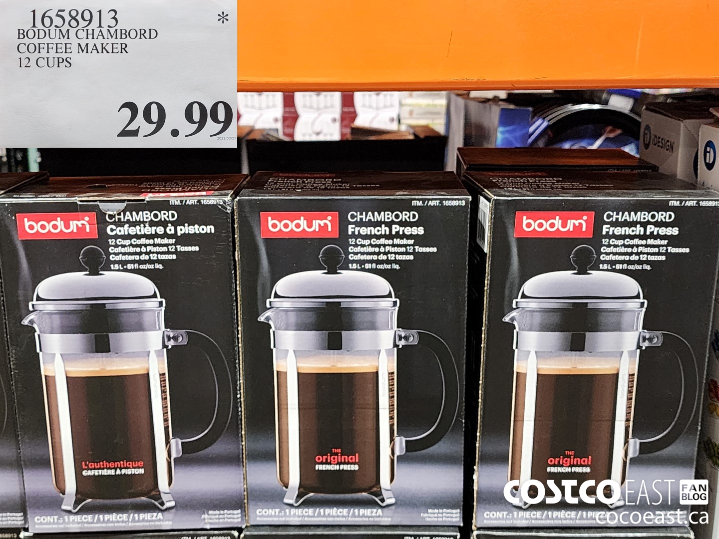 Bodum Chambord 8 cup French Press – Barrie House