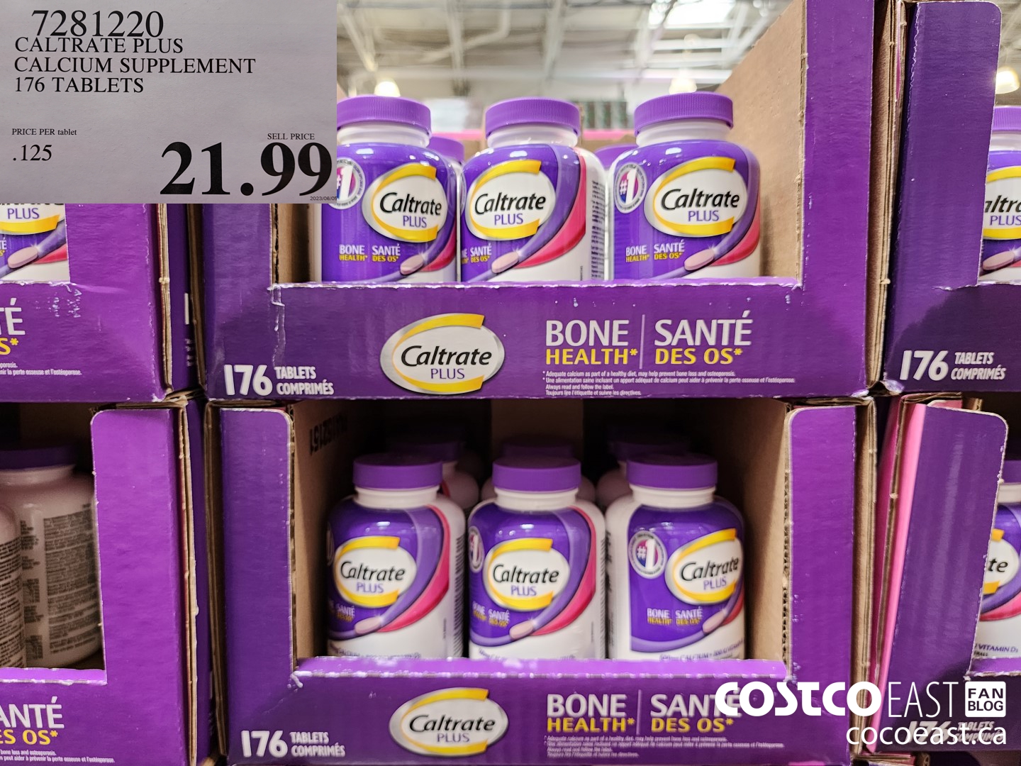 7281220 CALTRATE PLUS CALCIUM SUPPLEMENT 176 TABLETS $21.99
