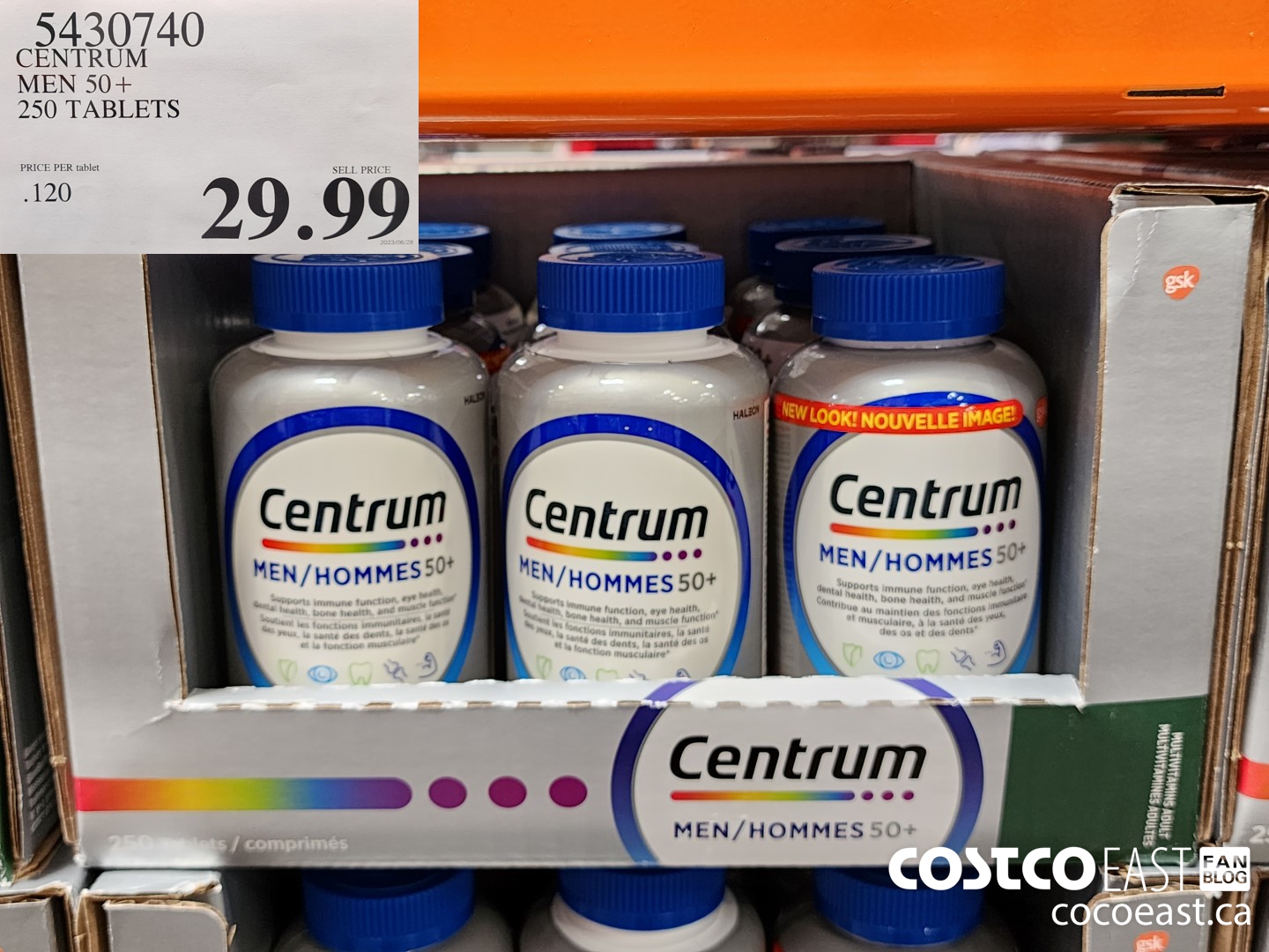 5430740 CENTRUM MEN 50+ 250 TABLETS $29.99