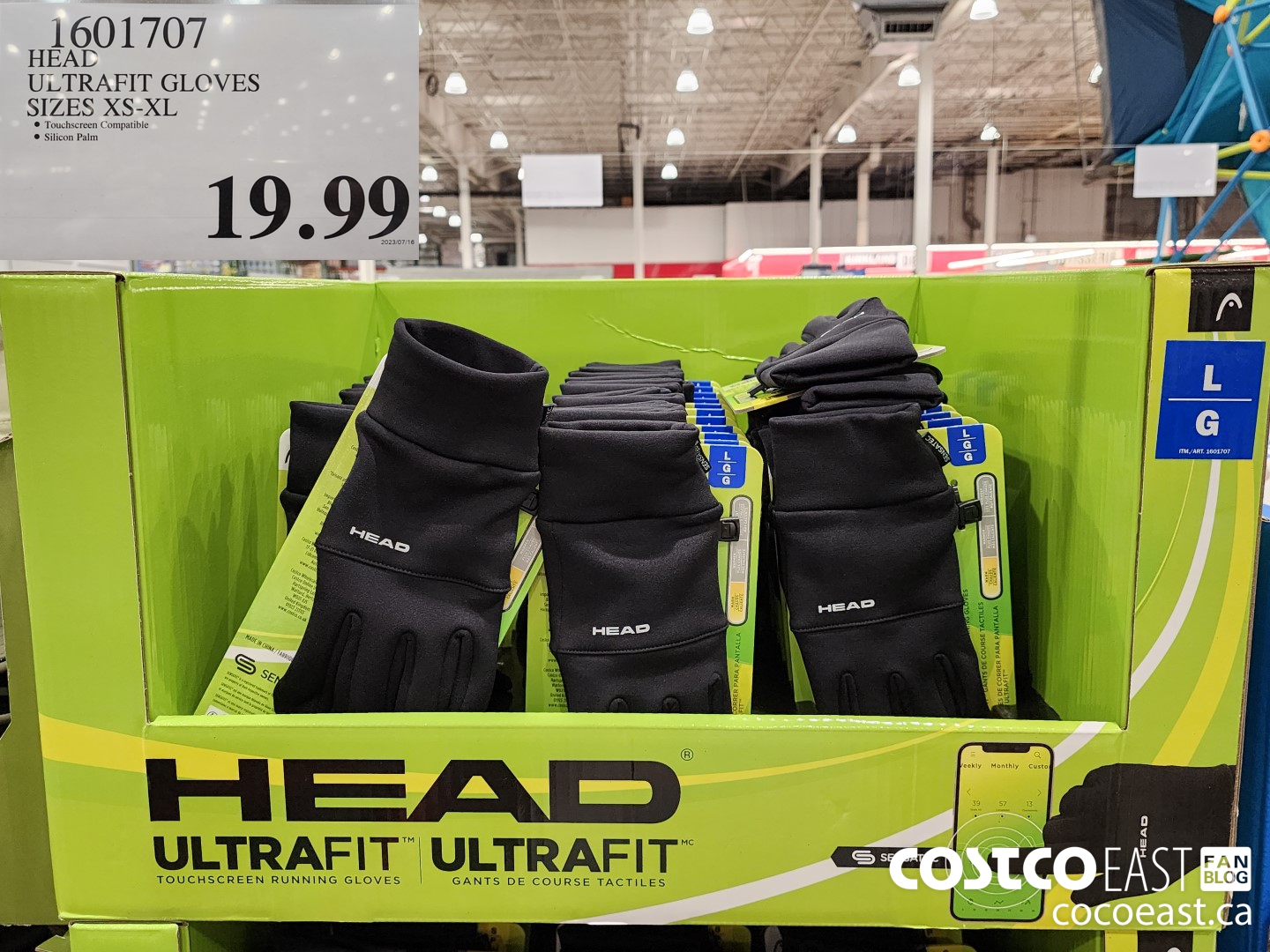 Promo Gants Running Femme Head chez Costco