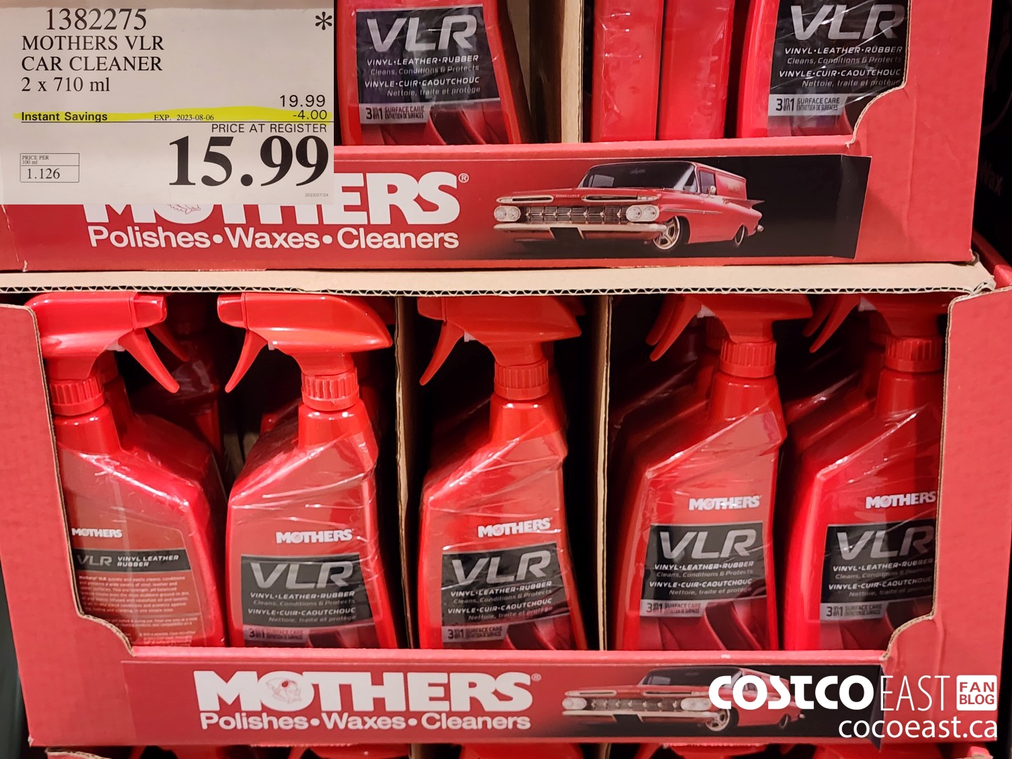 1382275 MOTHERS VLR CAR CLEANER 2 X 710 ML 14 99 - Costco East Fan Blog