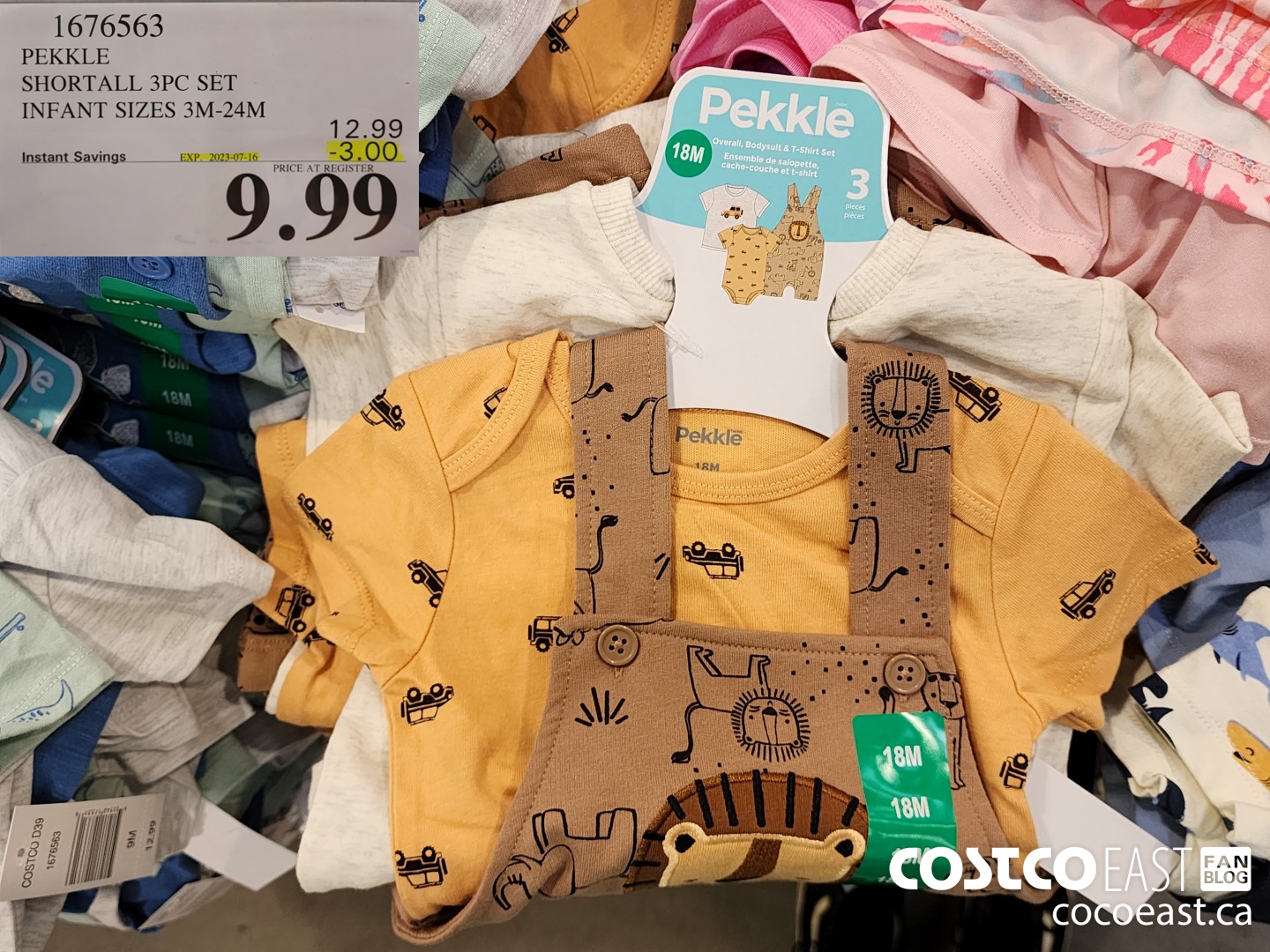 1676563 PEKKLE SHORTALL 3PC SET INFANT SIZES 3M-24M ($3.00 INSTANT SAVINGS EXPIRES ON 2023-07-16) $9.99