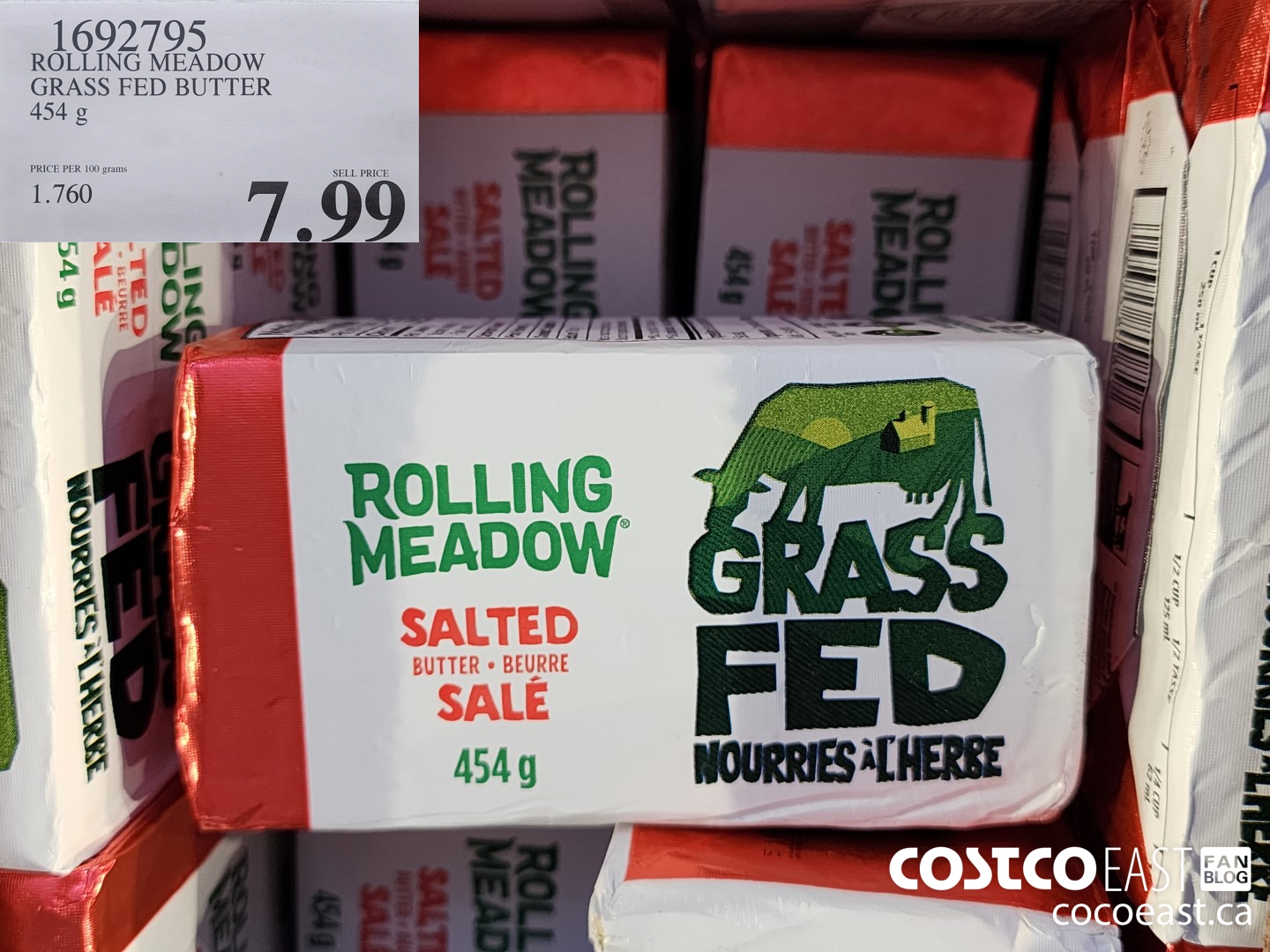 1692795 ROLLING MEADOW GRASS FED BUTTER 454 g $7.99