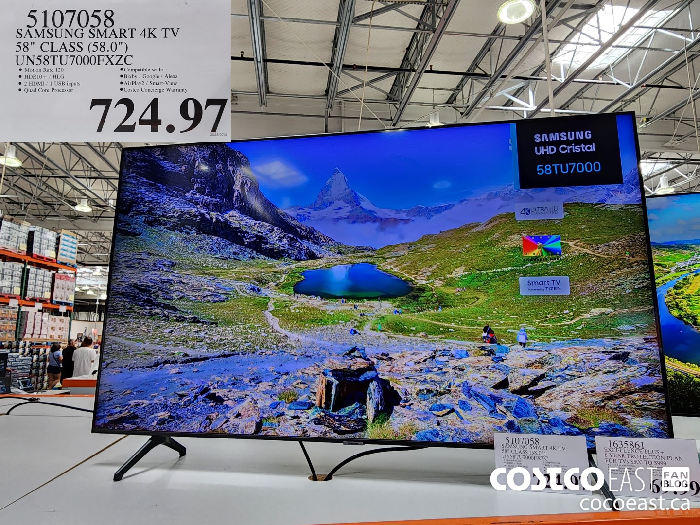 5107058 SAMSUNG SMART 4K TV 58