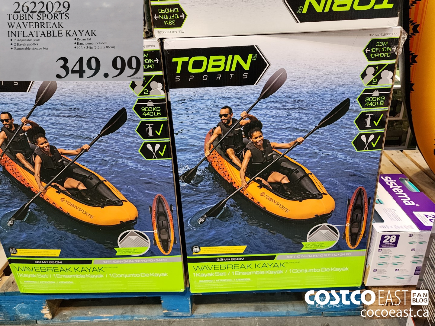 2622029 TOBIN SPORTS WAVEBREAK INFLATABLE KAYAK $349.99