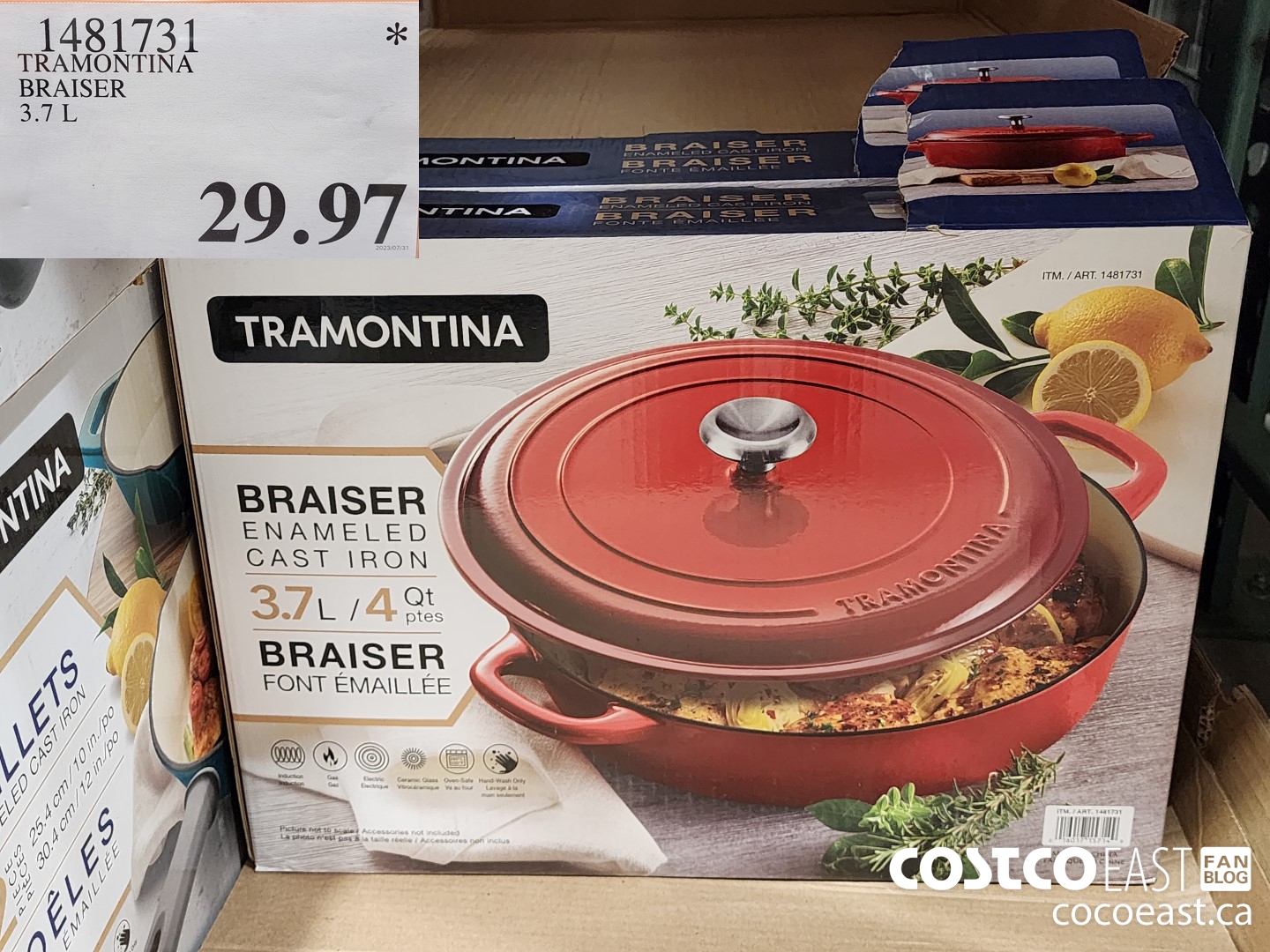 Tramontina Usa Inc Tramontina Enameled Cast Iron Dutch Oven, 2-pack, Red or  Teal, 2-pack 1 ct