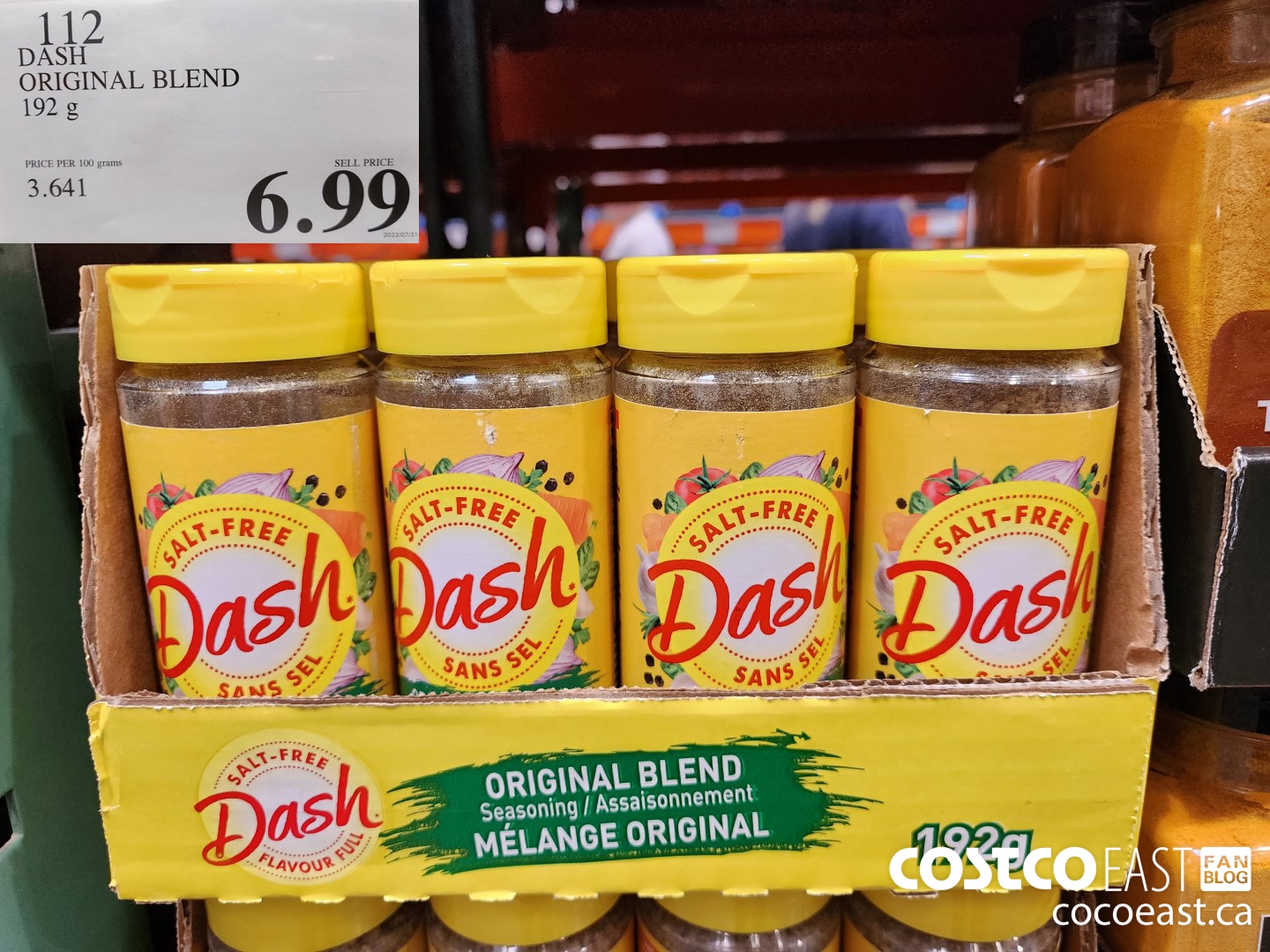 Dash Salt-Free Extra Spicy Seasoning, 70g/2.4 oz., Bottle {Imported from Canada}