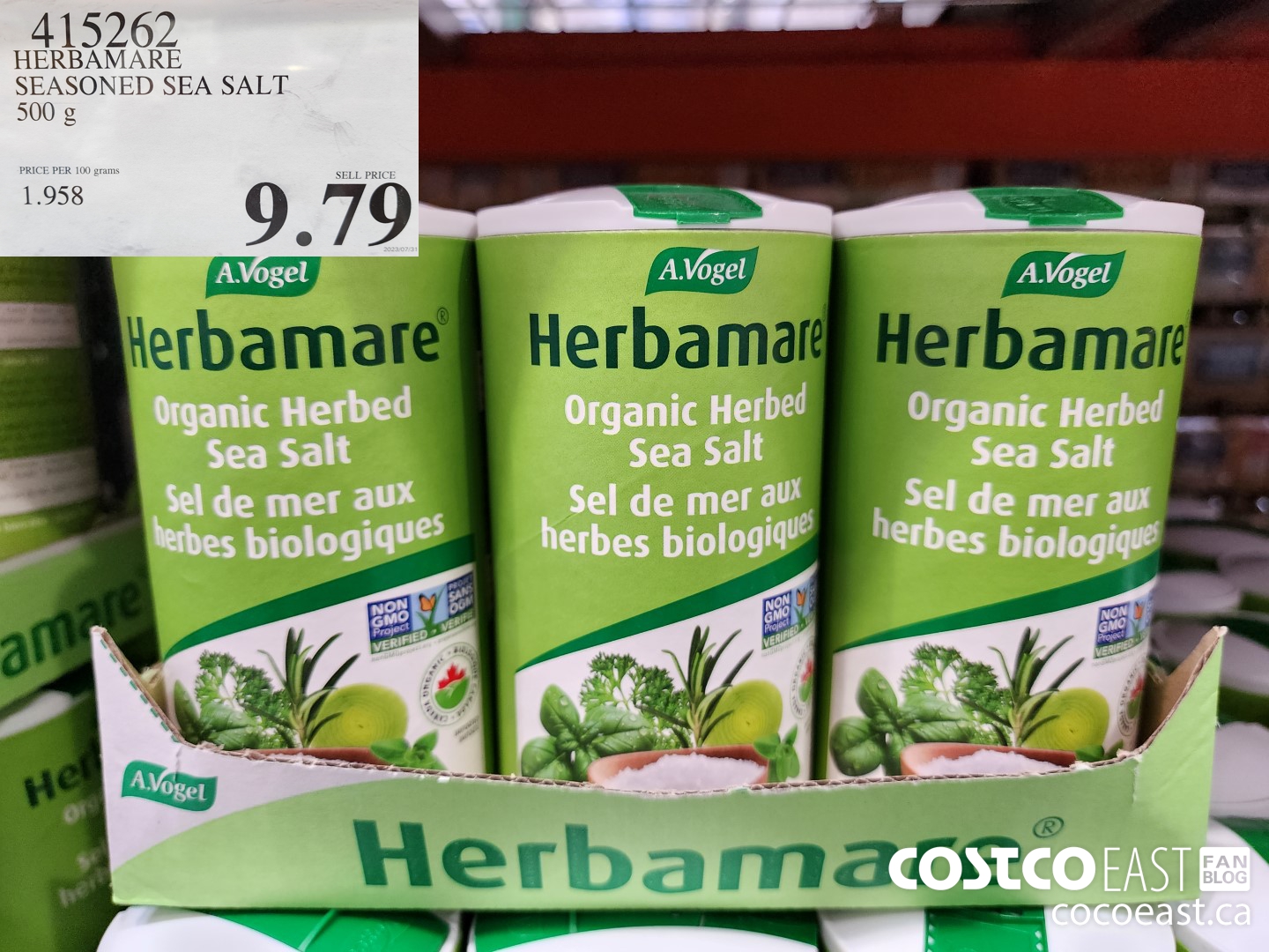 415262 HERBAMARE SEASONED SEA SALT 500 G $9.79