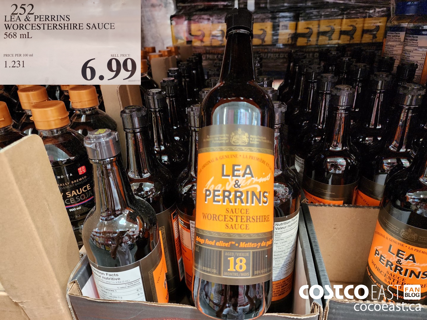 252 LEA & PERRINS WORCESTERSHIRE SAUCE 568 ML $6.99