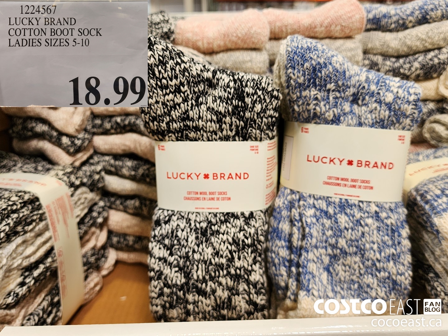 1224567 LUCKY BRAND COTTON BOOT SOCK LADIES SIZES 5 10 5 00 INSTANT SAVINGS  EXPIRES ON 2023 10 29 13 99 - Costco East Fan Blog