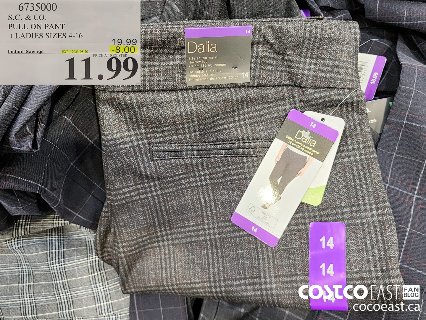 Costco Does It Better! on Instagram: These are the @s.c.and.co Ankle  Pants, come in 4 colours / patterns, Ladies sizes 4-16 $16.99